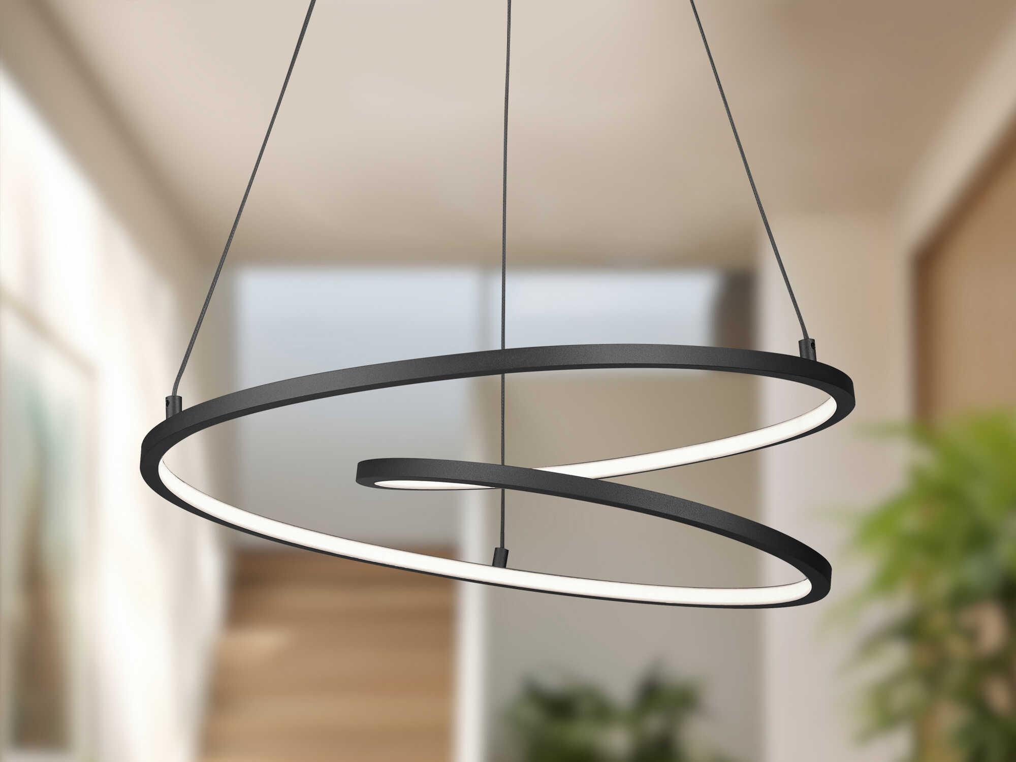 Kuzco Lighting Twist Black Pendant