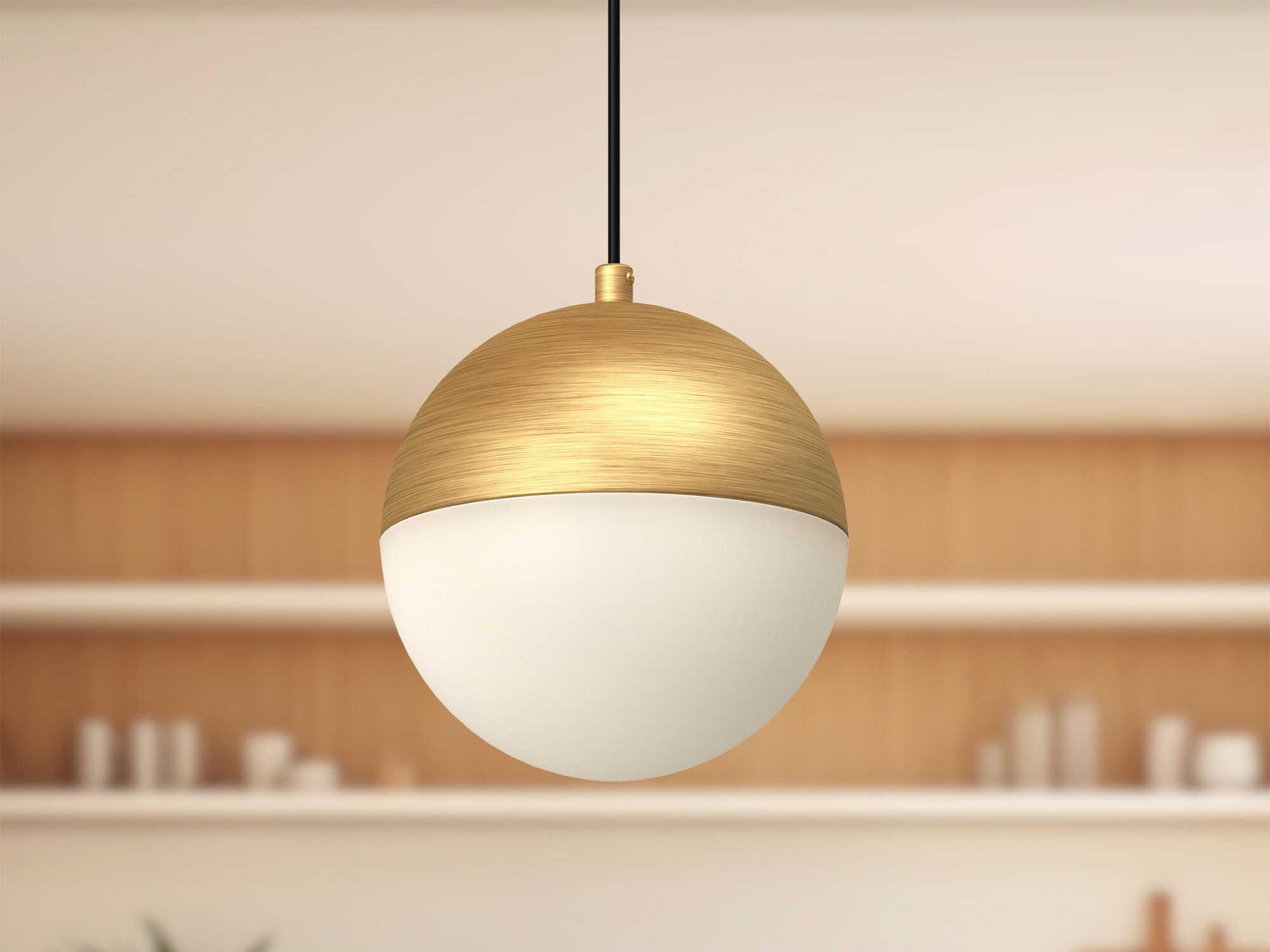 Kuzco Lighting Monae Brushed Gold Globe Mini Pendant