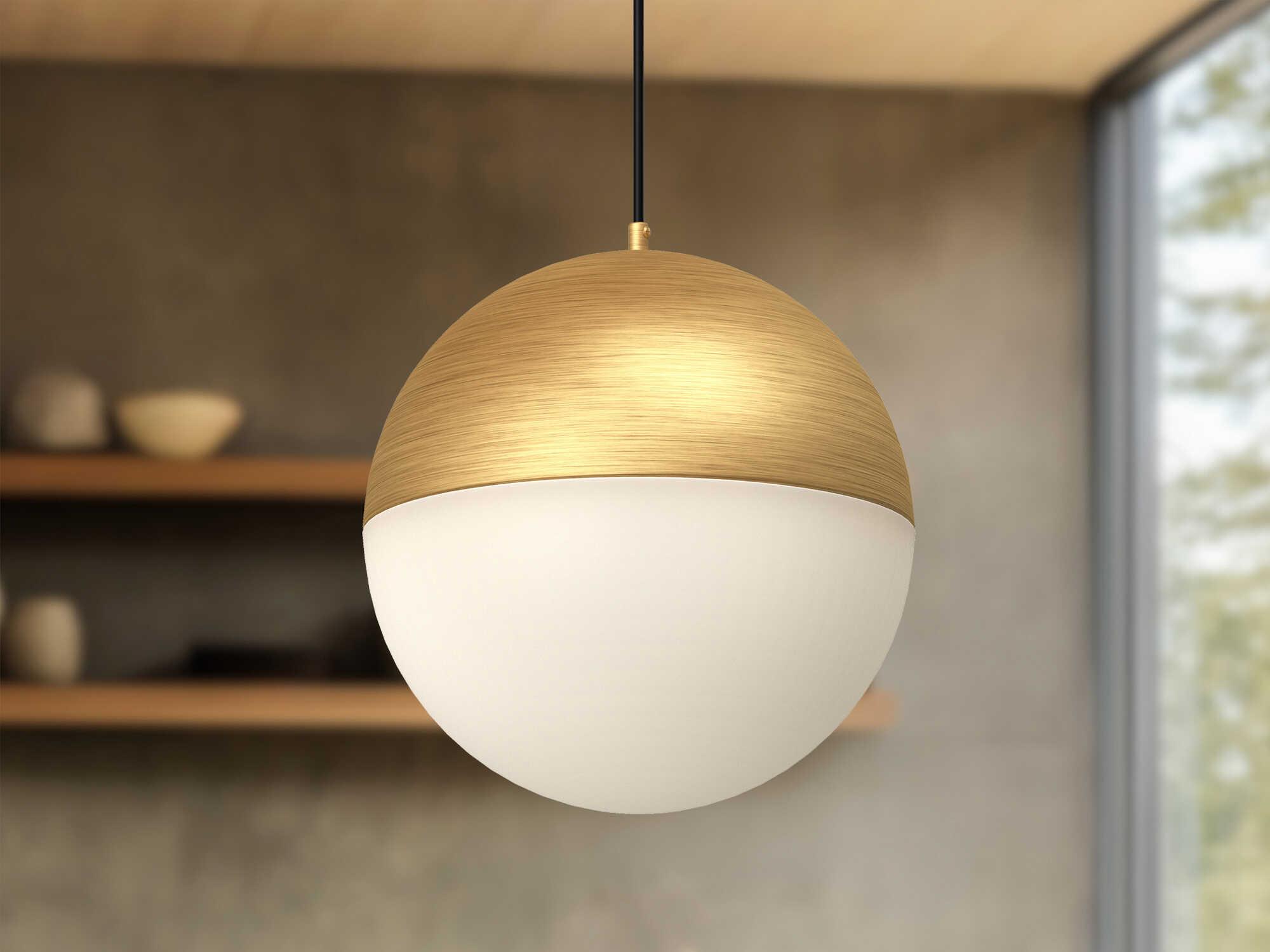 Kuzco Lighting Monae Brushed Gold Globe Mini Pendant
