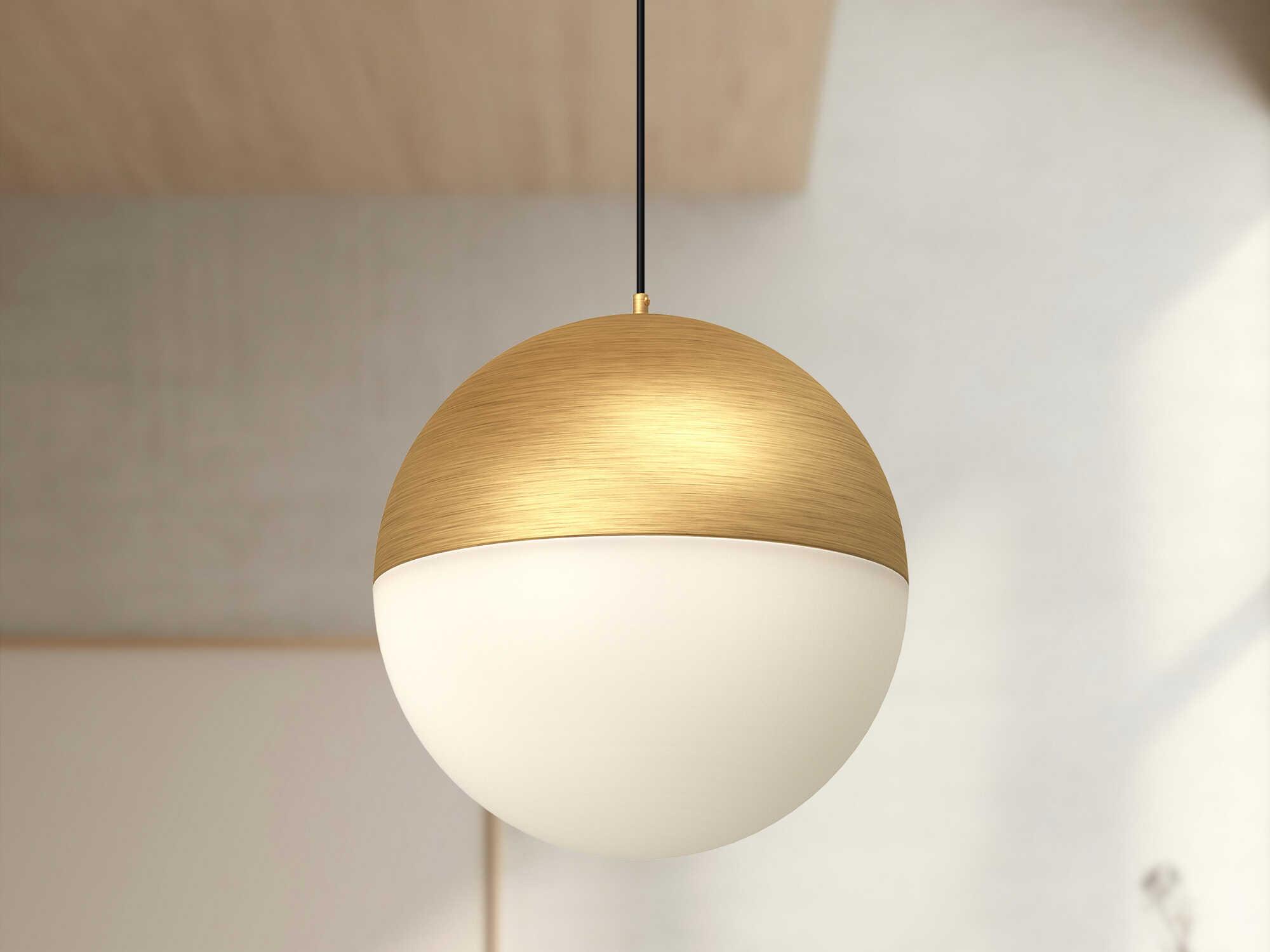 Kuzco Lighting Monae Brushed Gold Globe Mini Pendant