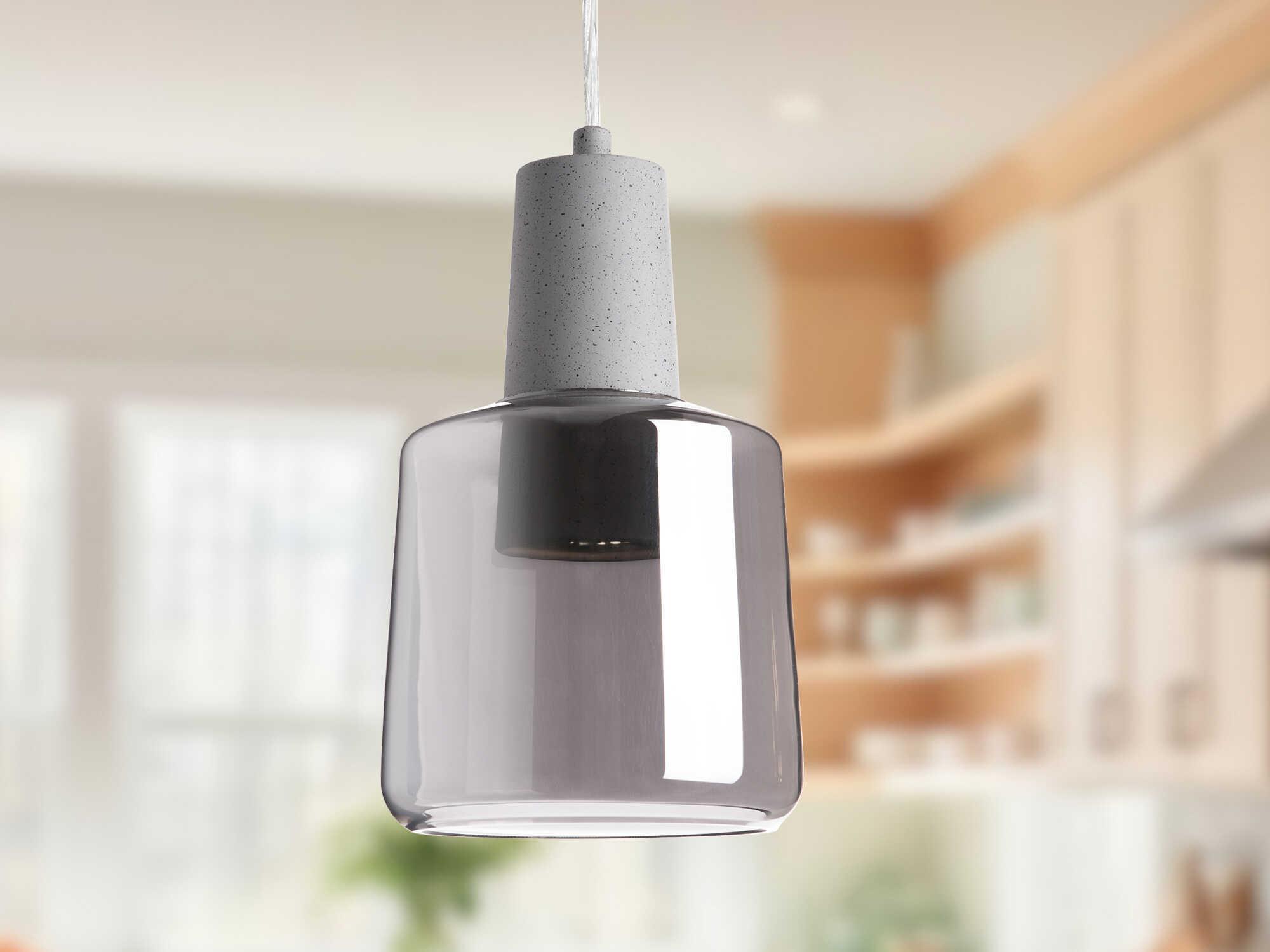 Kuzco Lighting Samson Smoked Gray Mini Pendant