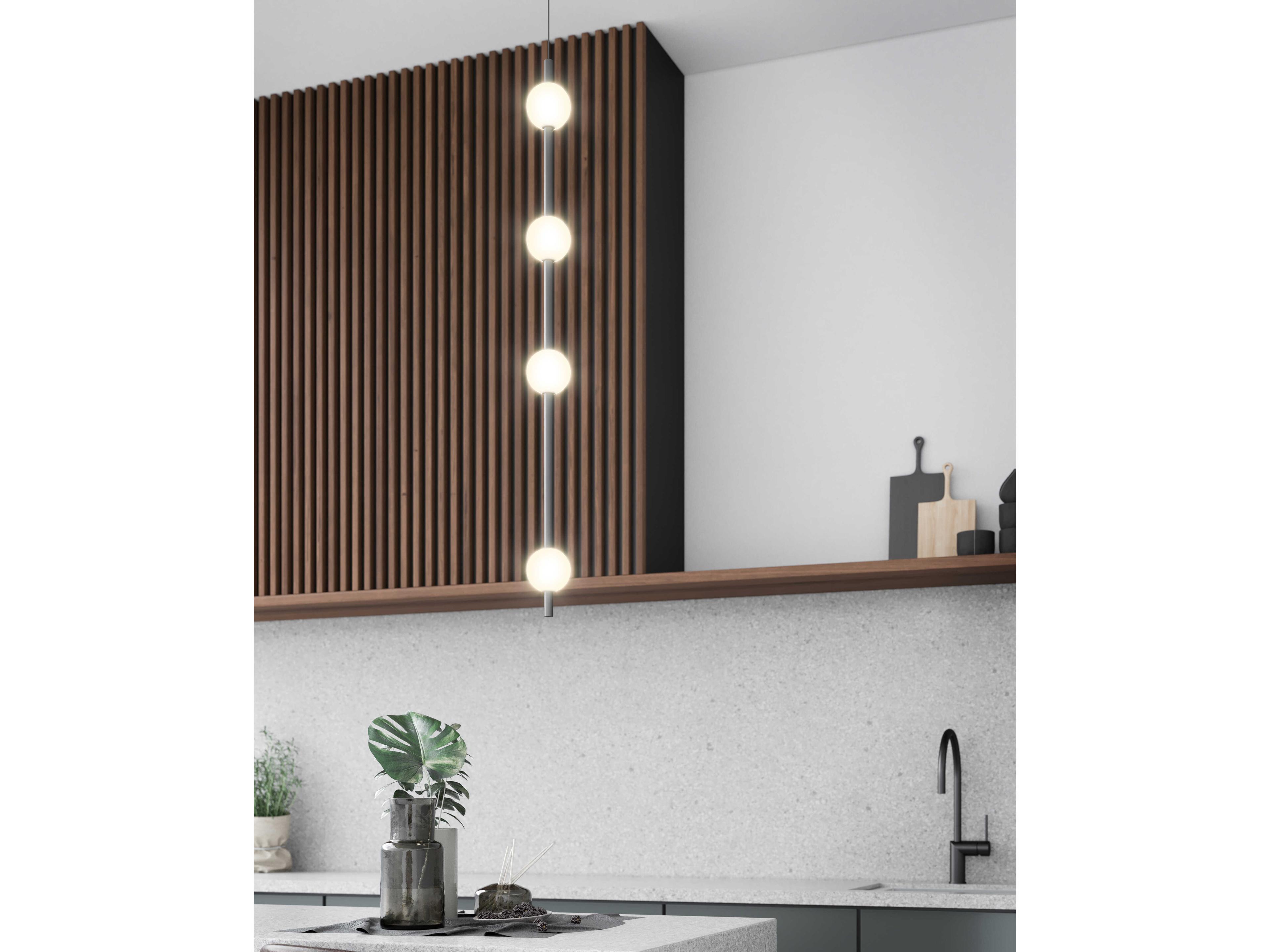 Kuzco Lighting Misaki Black Linear Mini Pendant
