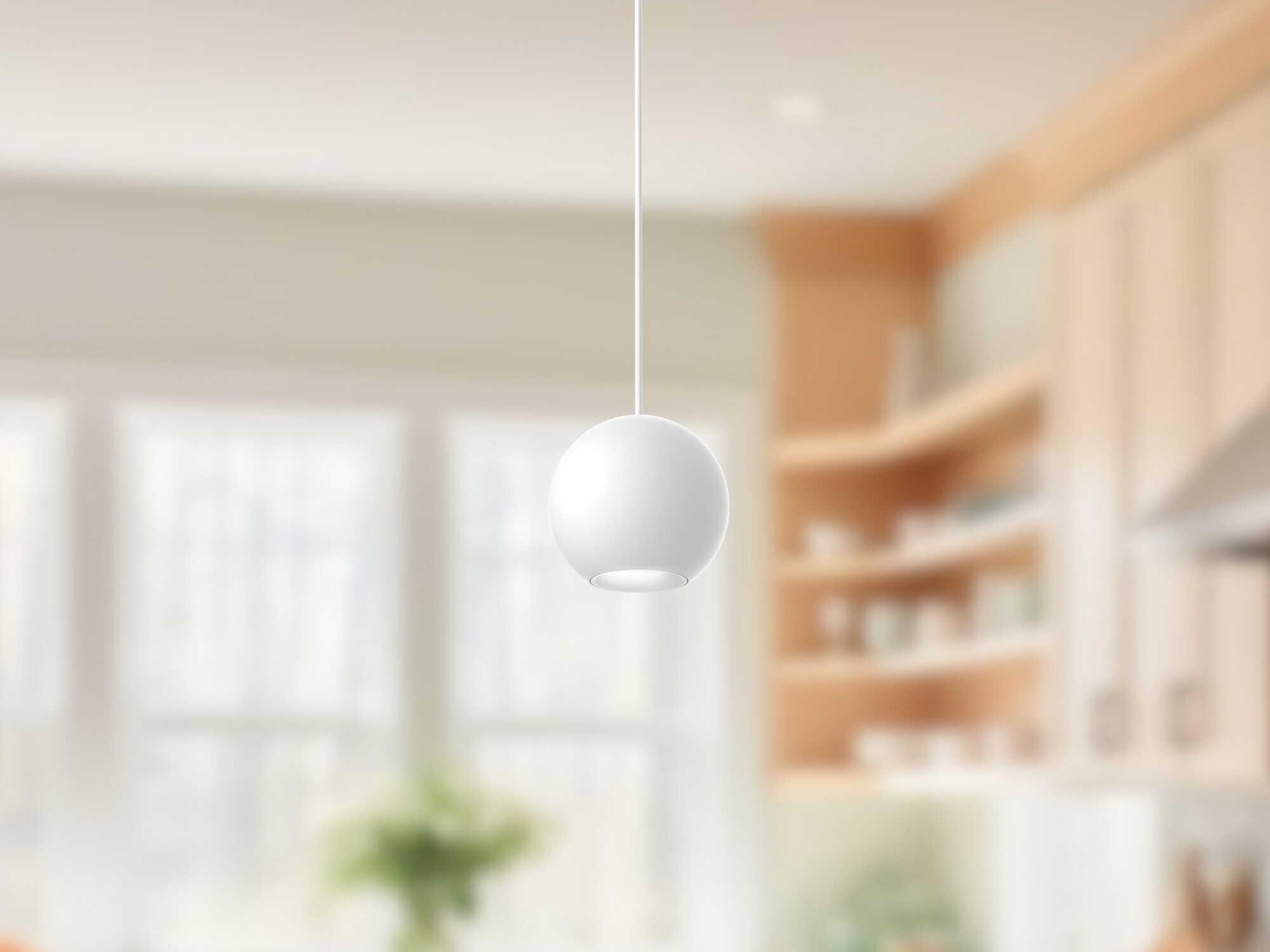Kuzco Lighting Exo White Globe Mini Pendant