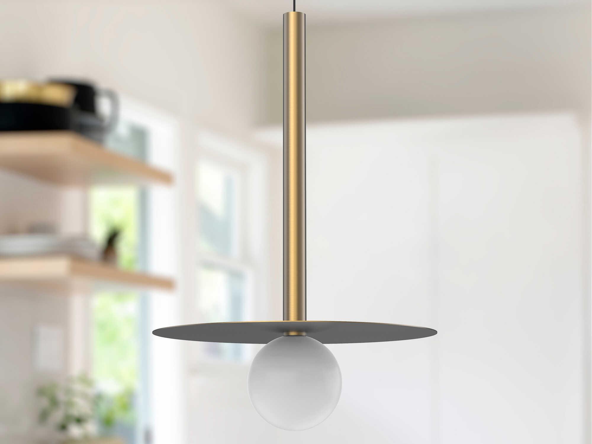 Kuzco Lighting Elixir Brushed Gold Globe Mini Pendant