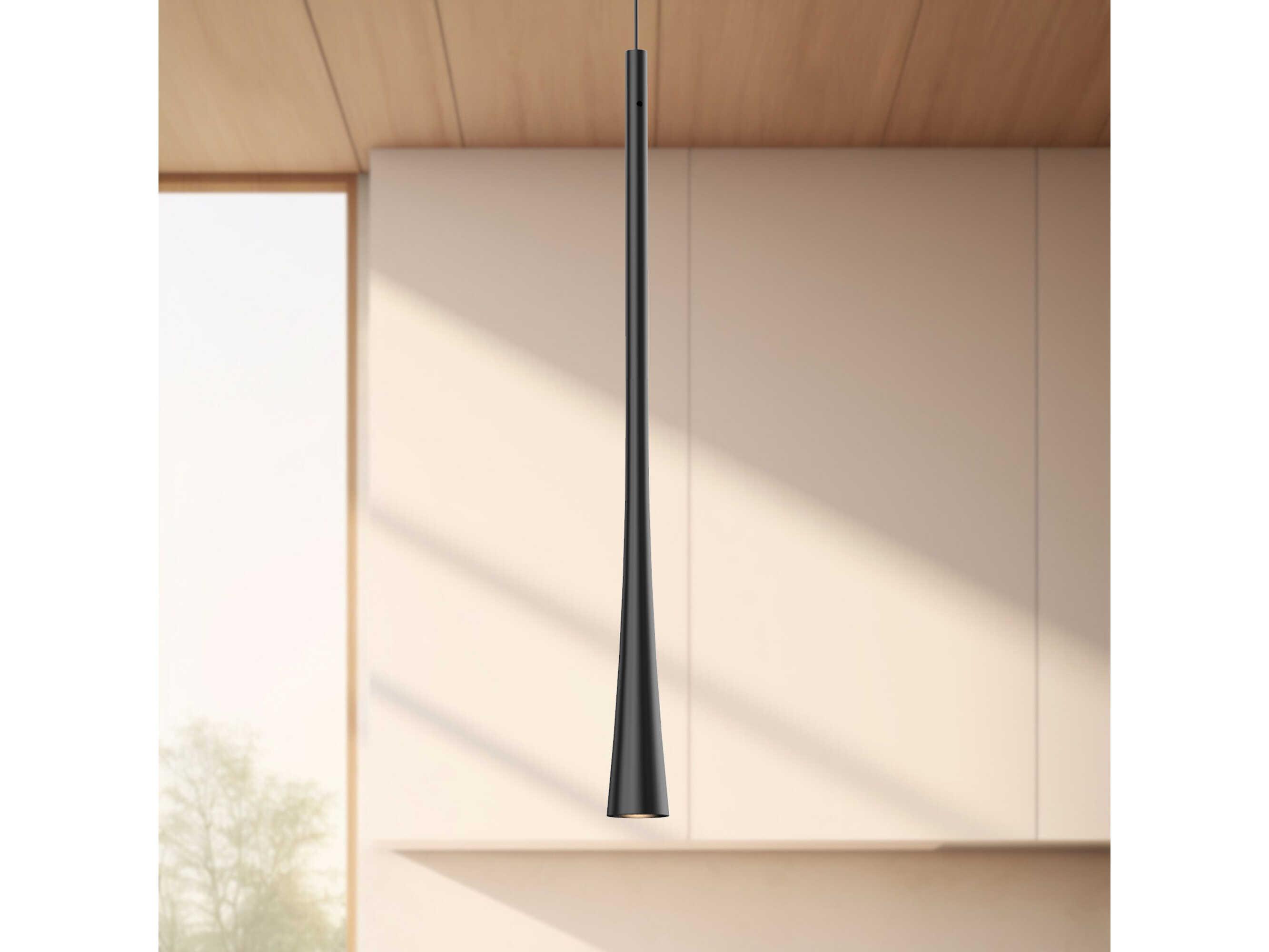 Kuzco Lighting Taper Black Mini Pendant