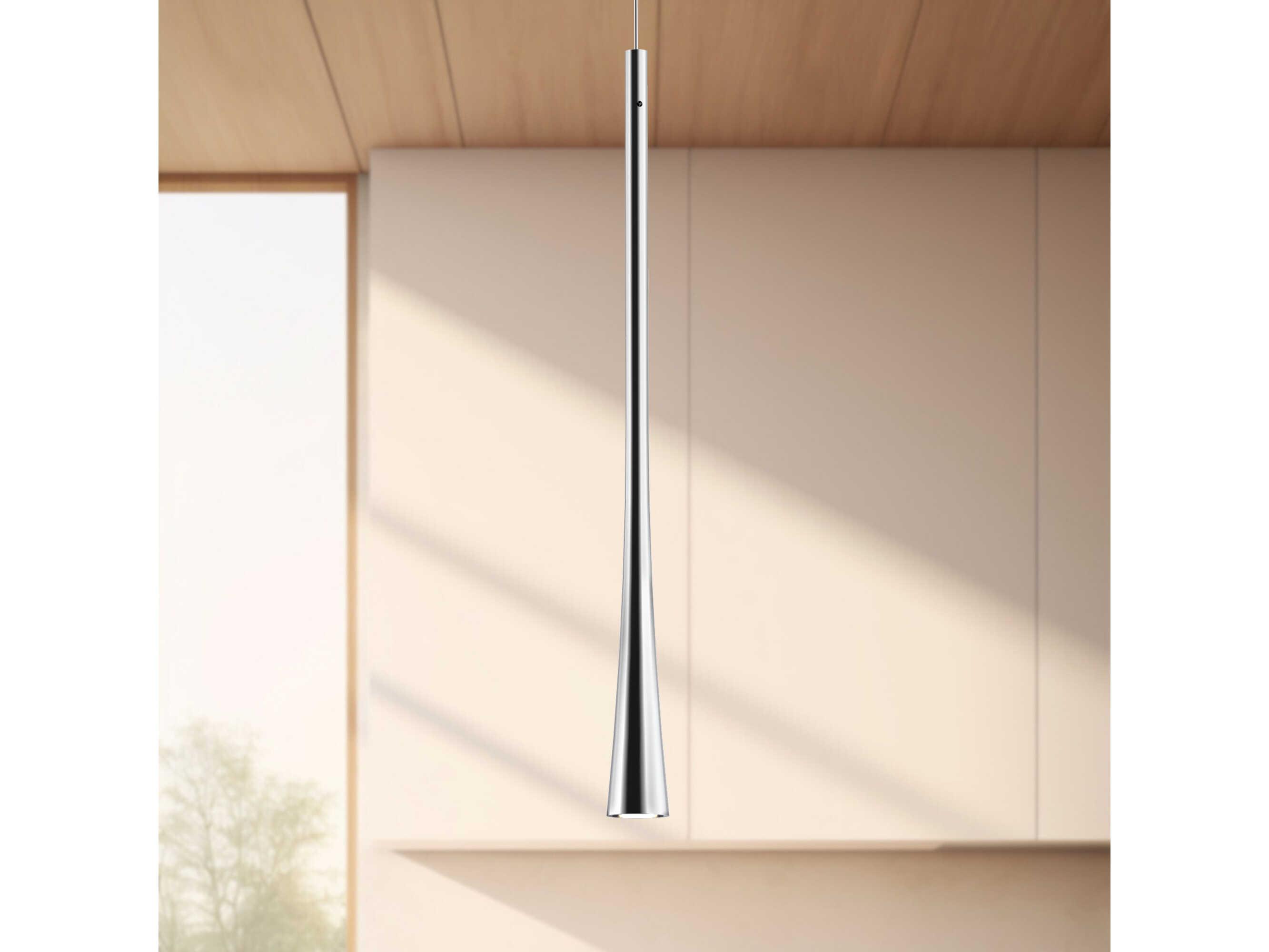 Kuzco Lighting Taper Chrome Mini Pendant