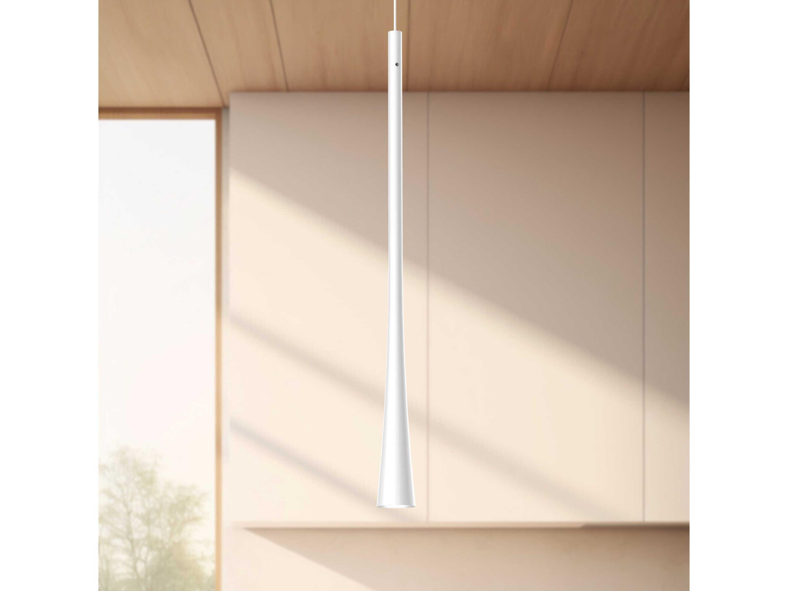 Kuzco Lighting Taper White Mini Pendant