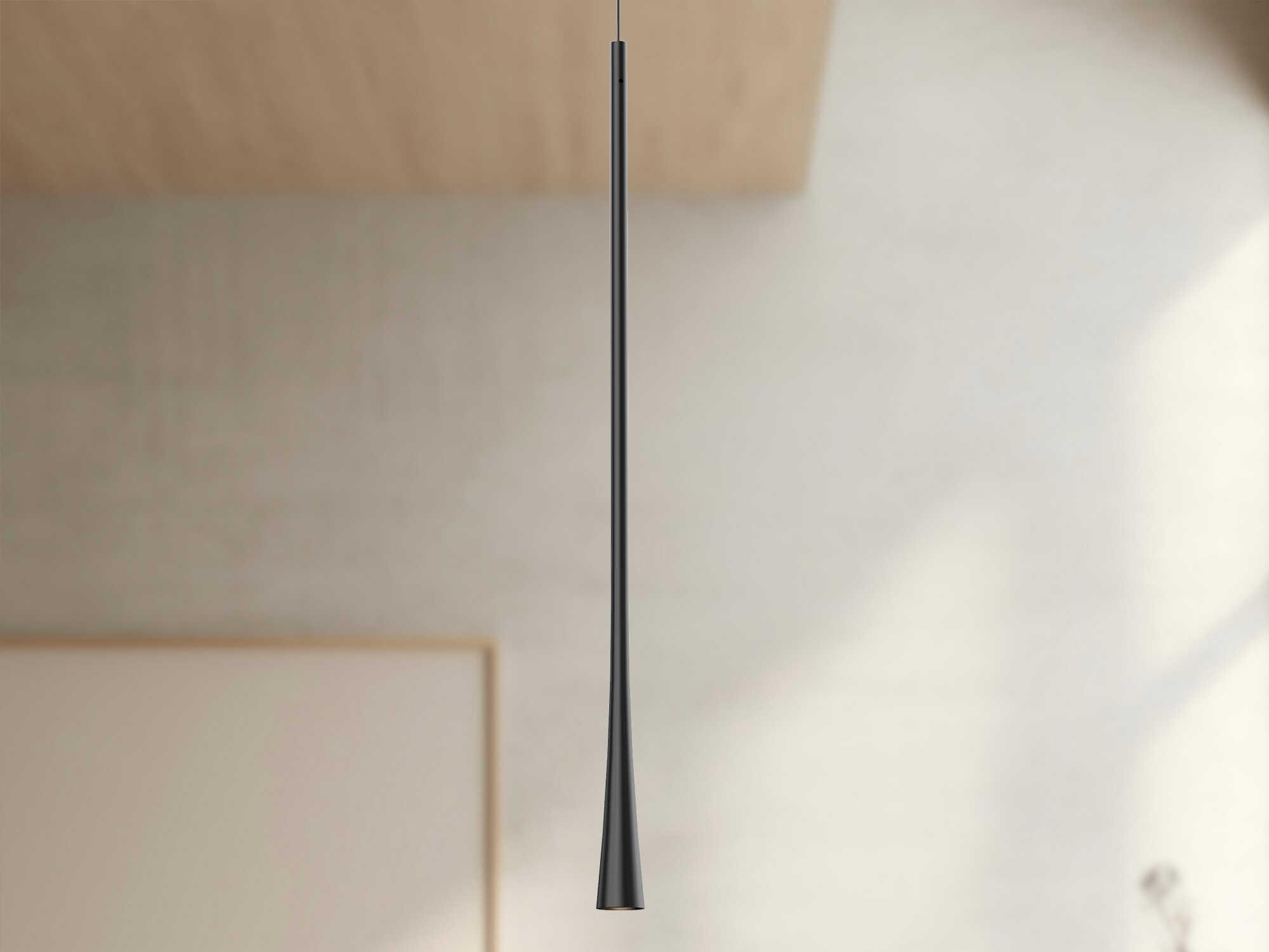 Kuzco Lighting Taper Black Mini Pendant