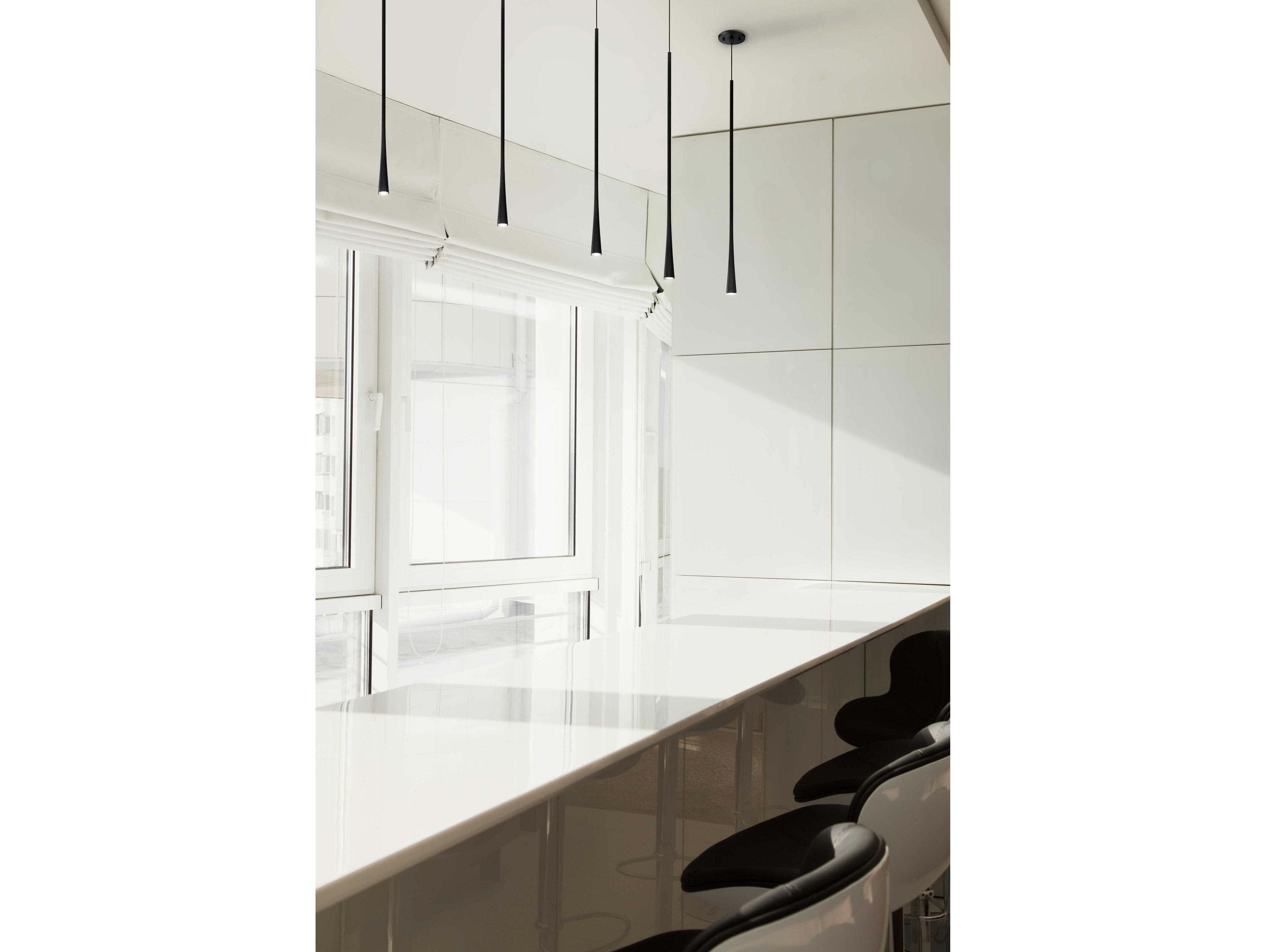 Kuzco Lighting Taper Black Mini Pendant
