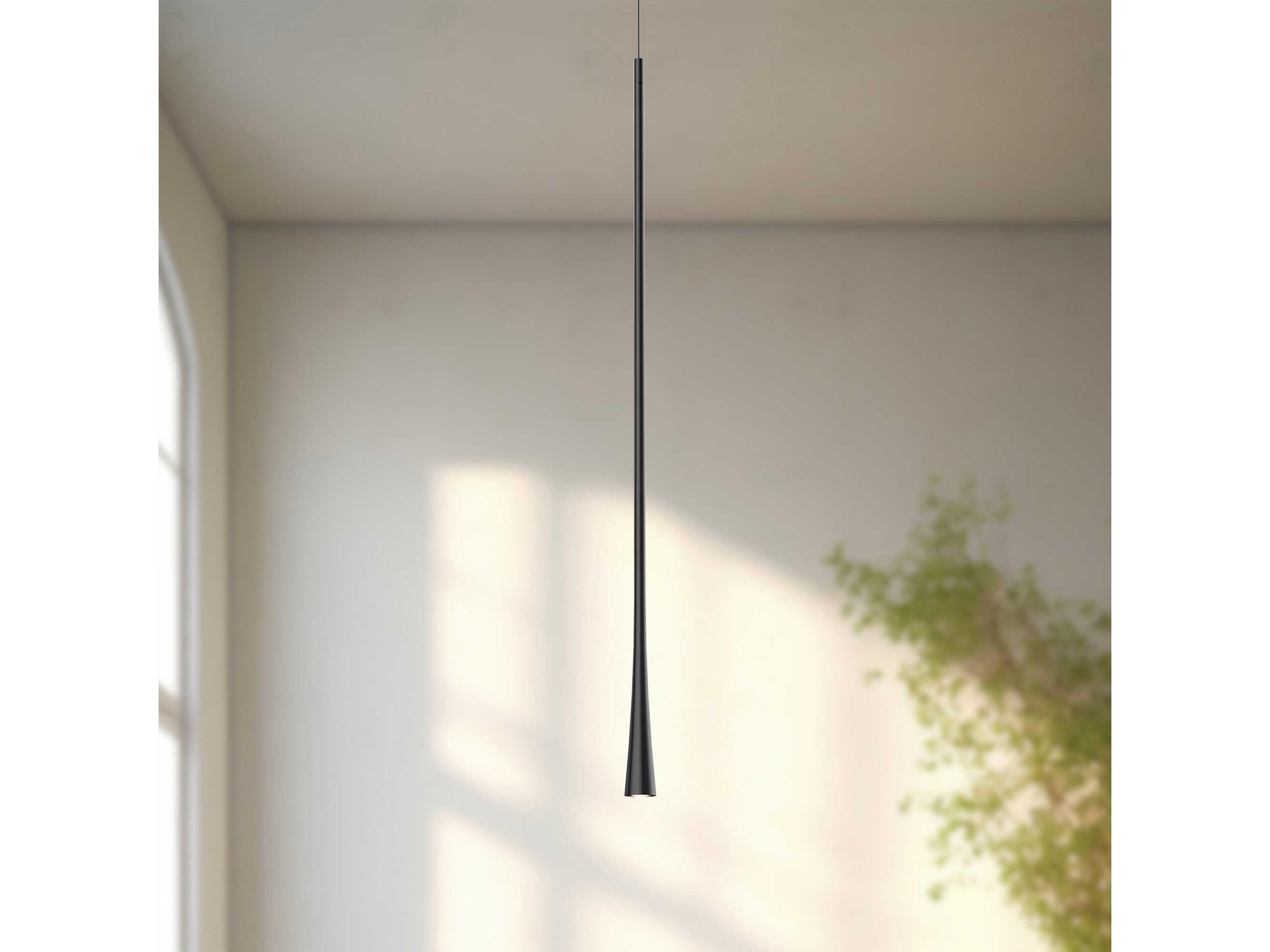 Kuzco Lighting Taper Black Mini Pendant