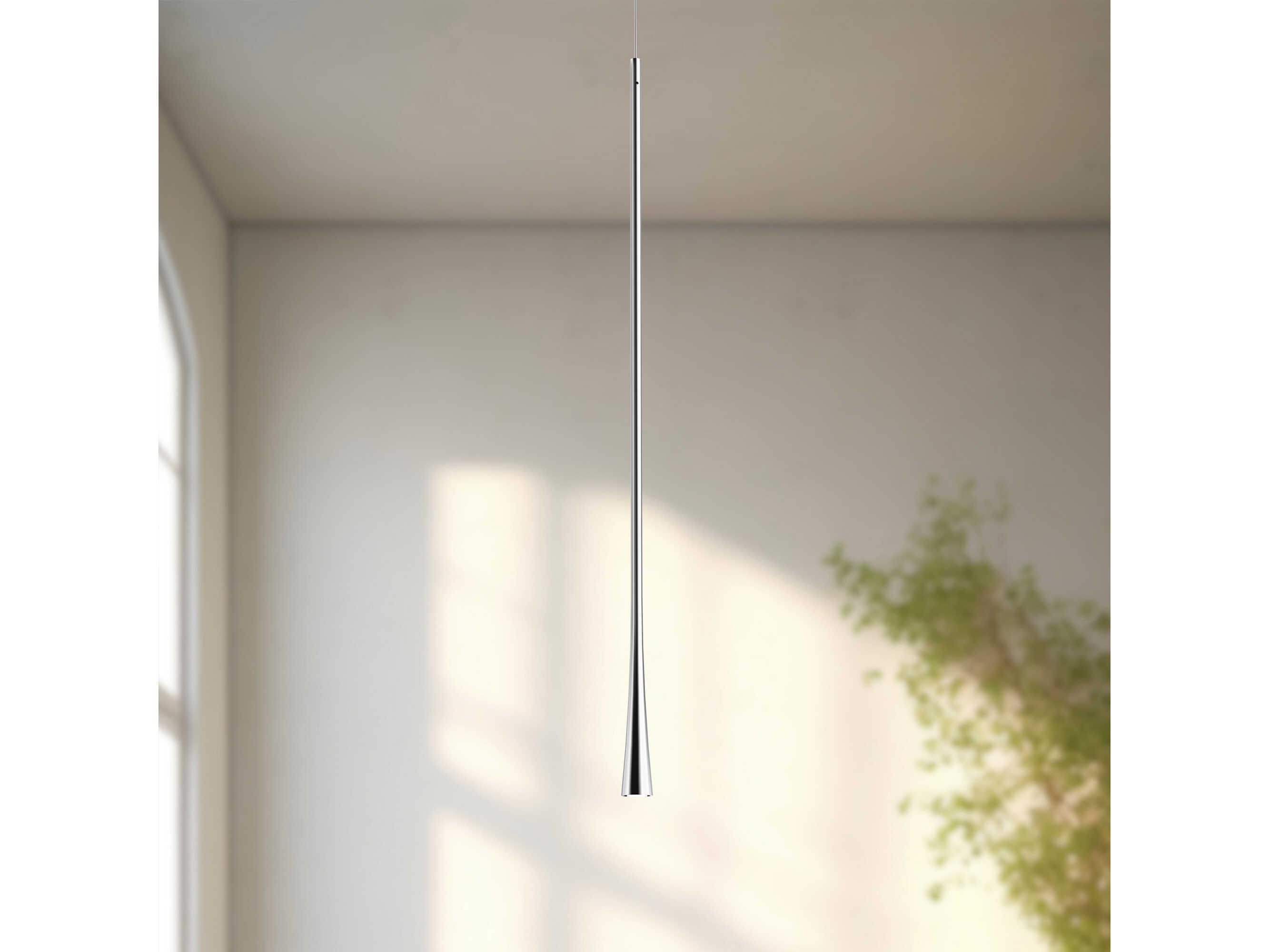 Kuzco Lighting Taper Chrome Mini Pendant