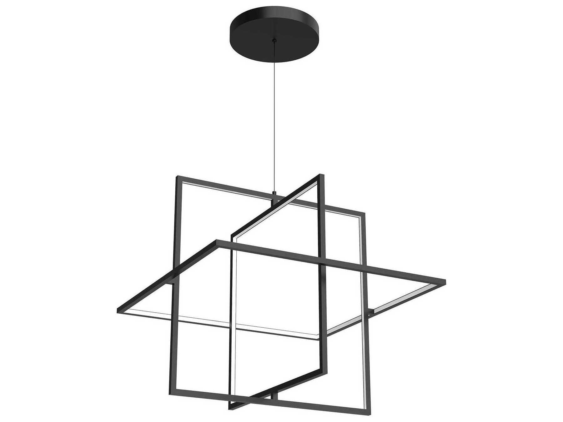 Kuzco Lighting Mondrian Black Geometric Pendant