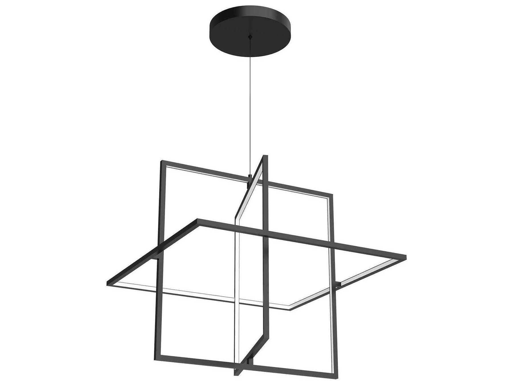 Kuzco Lighting Mondrian Black Geometric Pendant