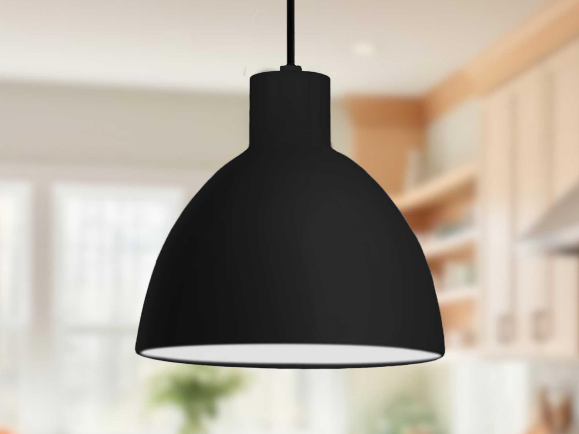Kuzco Lighting Chroma Black Dome Pendant