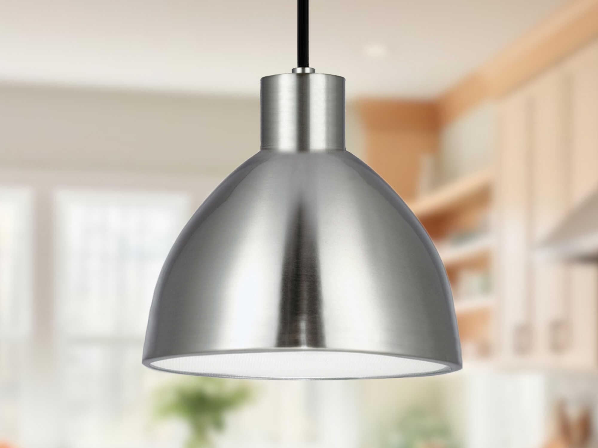 Kuzco Lighting Chroma Brushed Nickel Dome Pendant