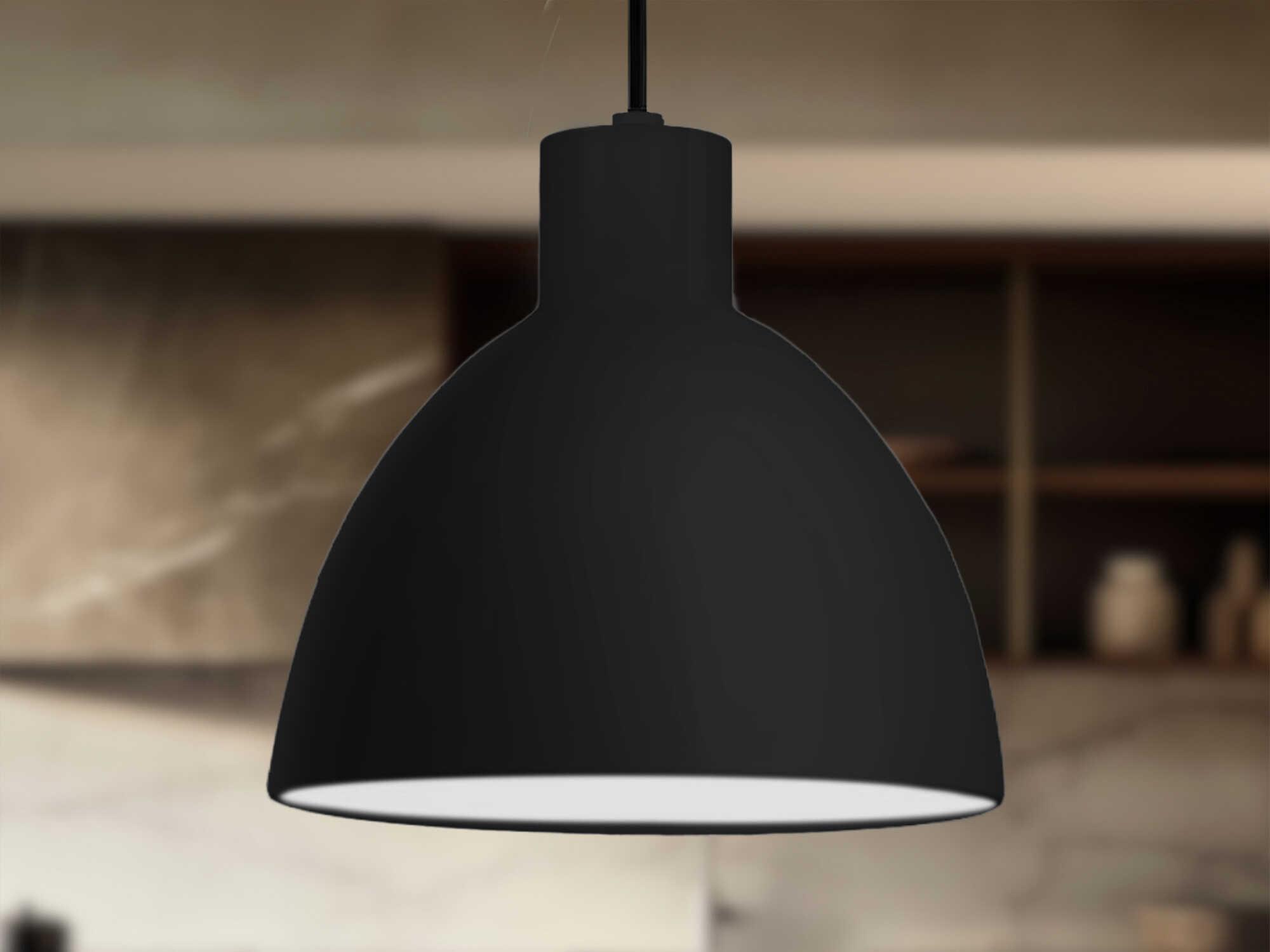 Kuzco Lighting Chroma Black Dome Pendant