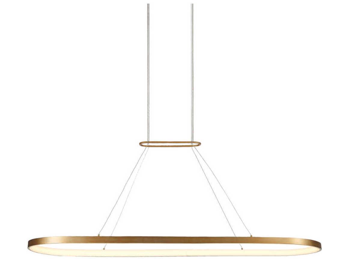 Kuzco Lighting Eerie Antique Brass Round Island Pendant