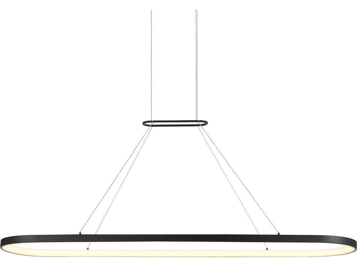 Kuzco Lighting Eerie Black Round Island Pendant