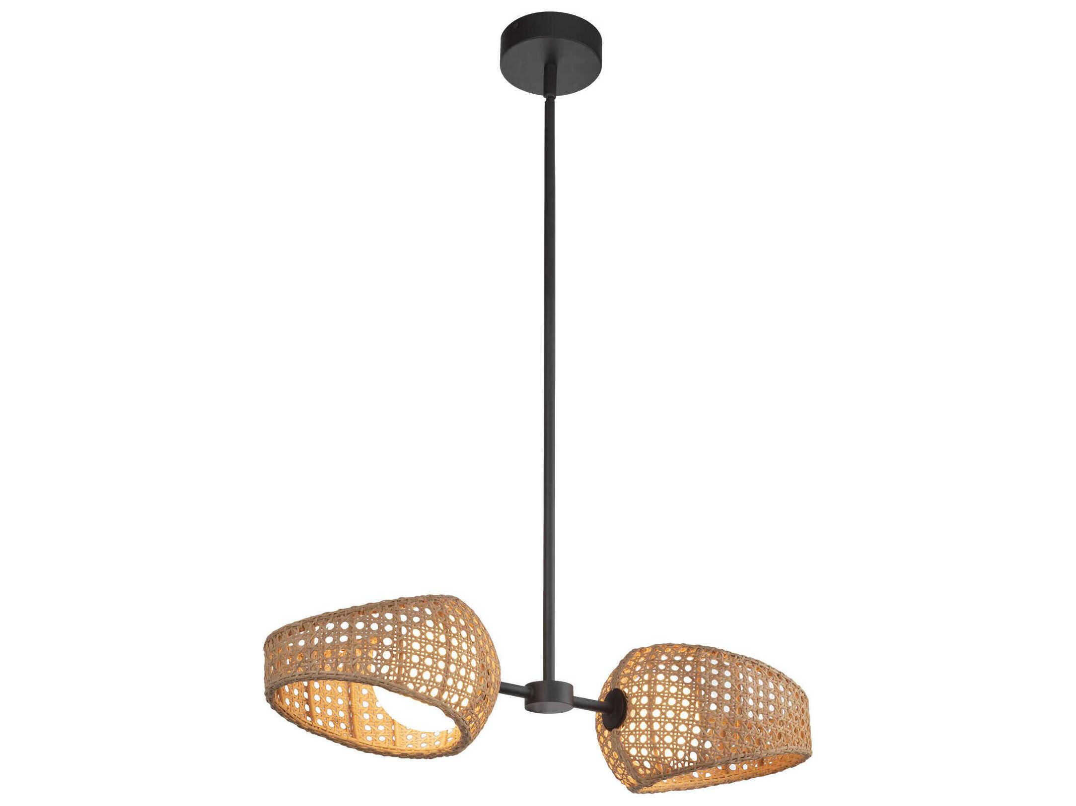 Kuzco Lighting Lanai Black Round Island Pendant