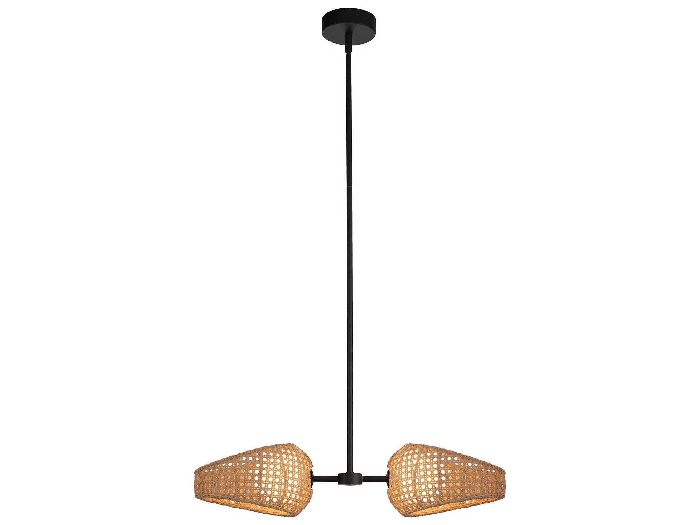 Kuzco Lighting Lanai Black Round Island Pendant