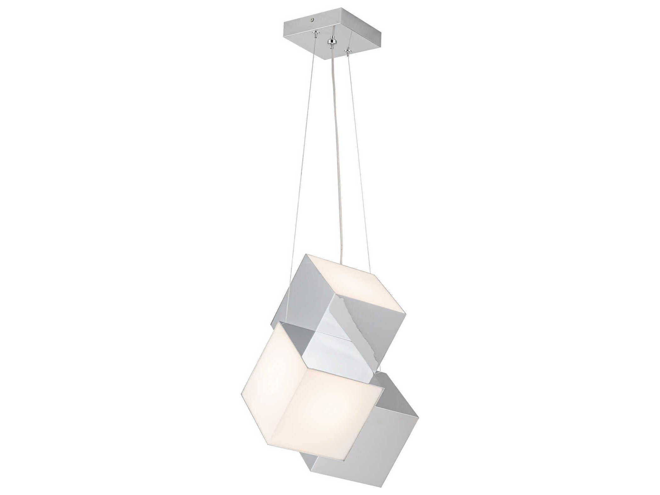 Kuzco Lighting Tetra Chrome Geometric Pendant