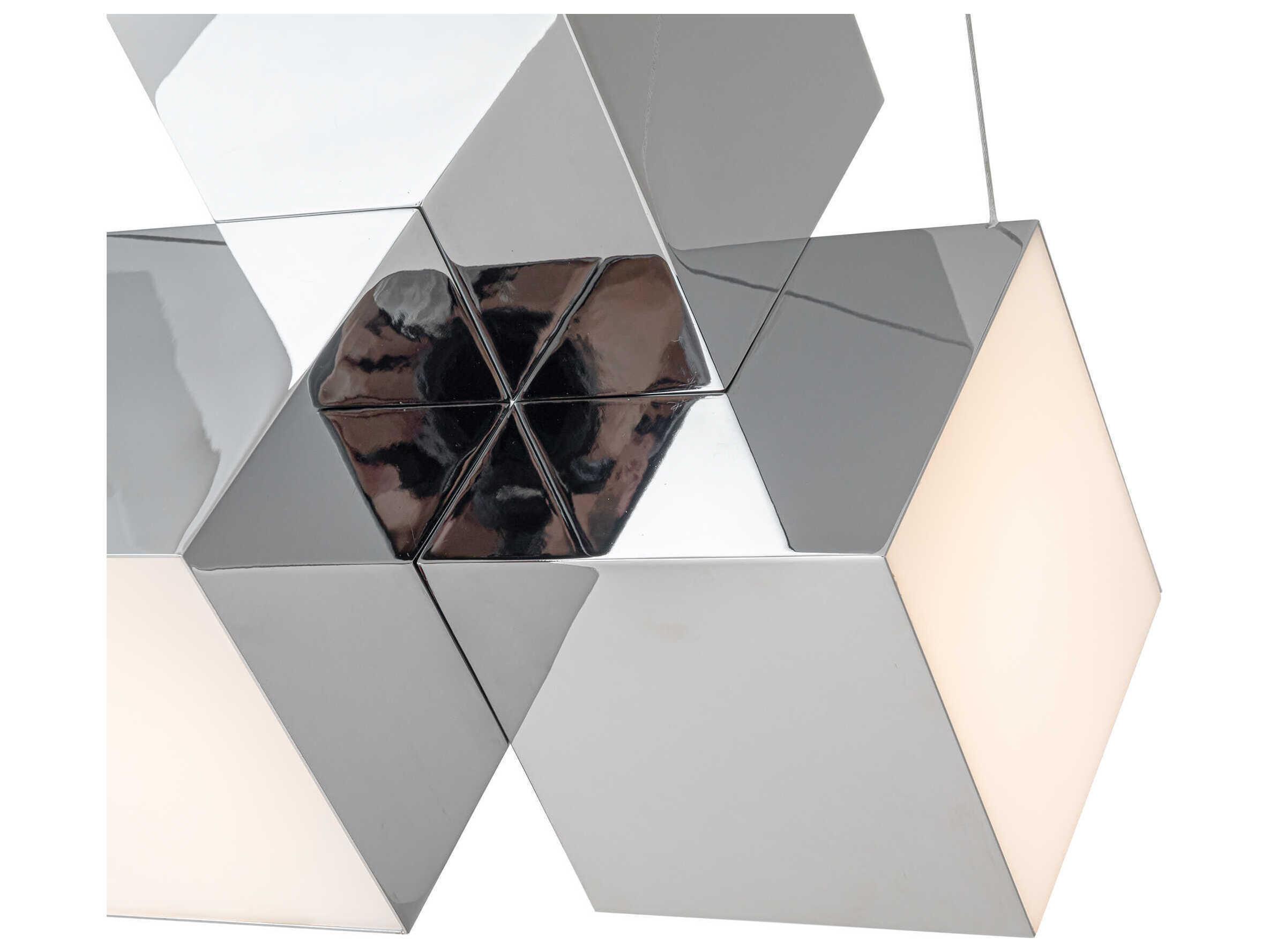 Kuzco Lighting Tetra Chrome Geometric Pendant