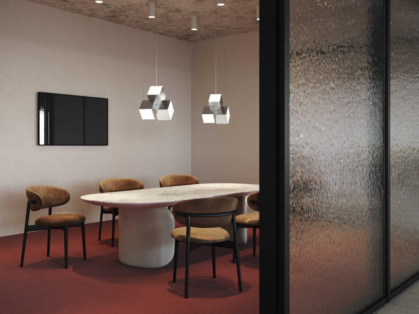 Kuzco Lighting Tetra Chrome Geometric Pendant