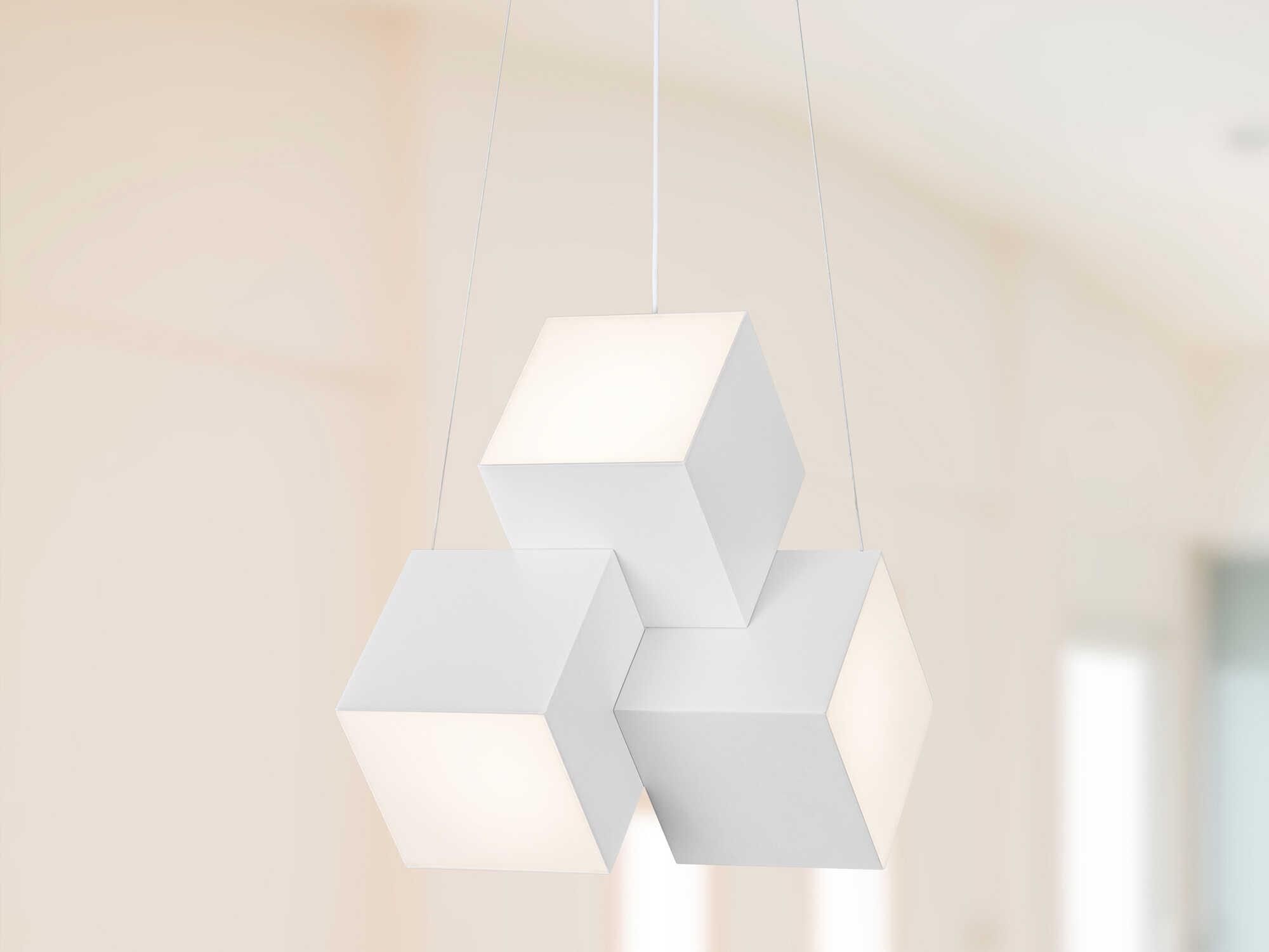 Kuzco Lighting Tetra White Geometric Pendant