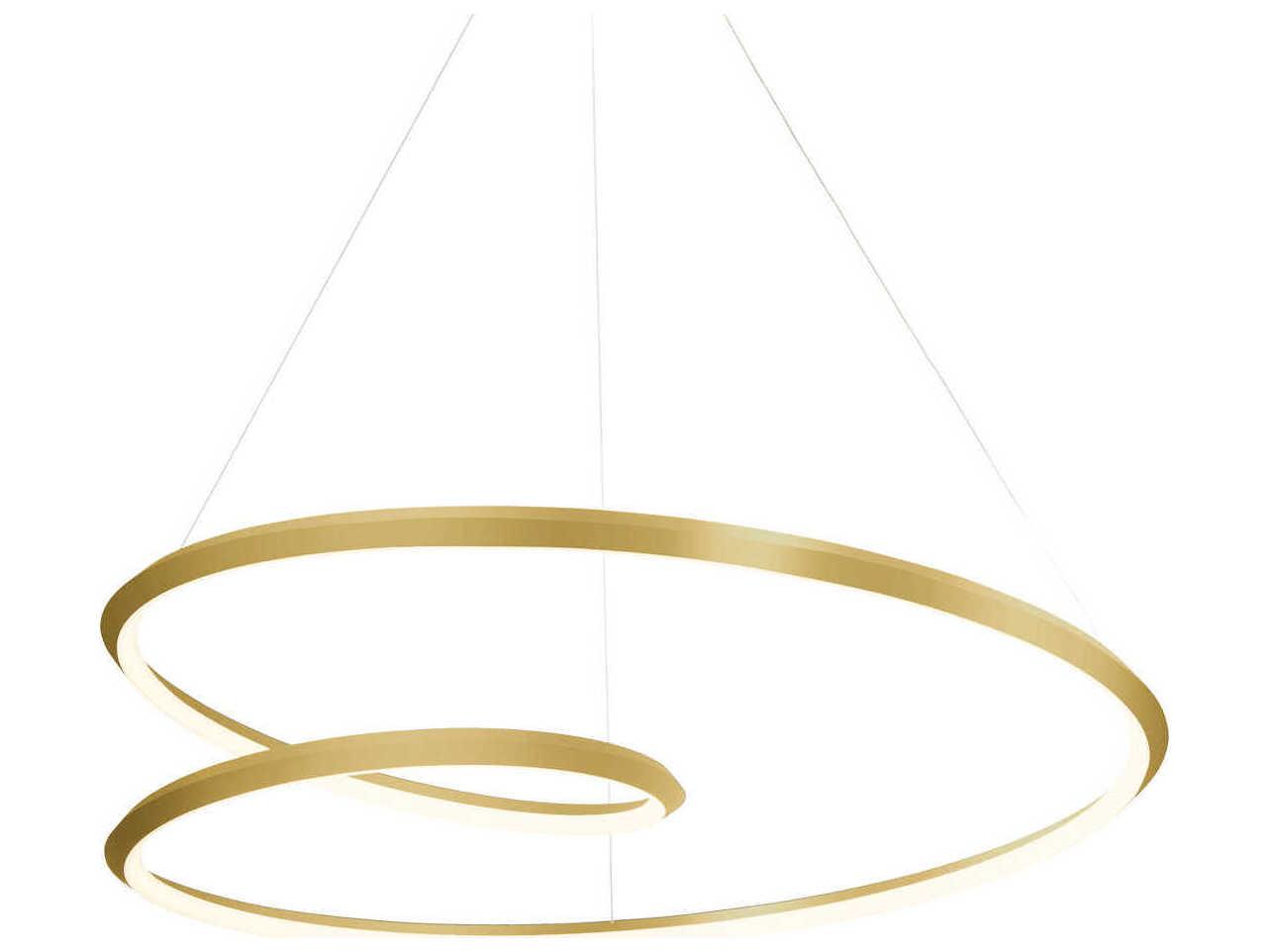 Kuzco Lighting Ampersand Brushed Gold Pendant