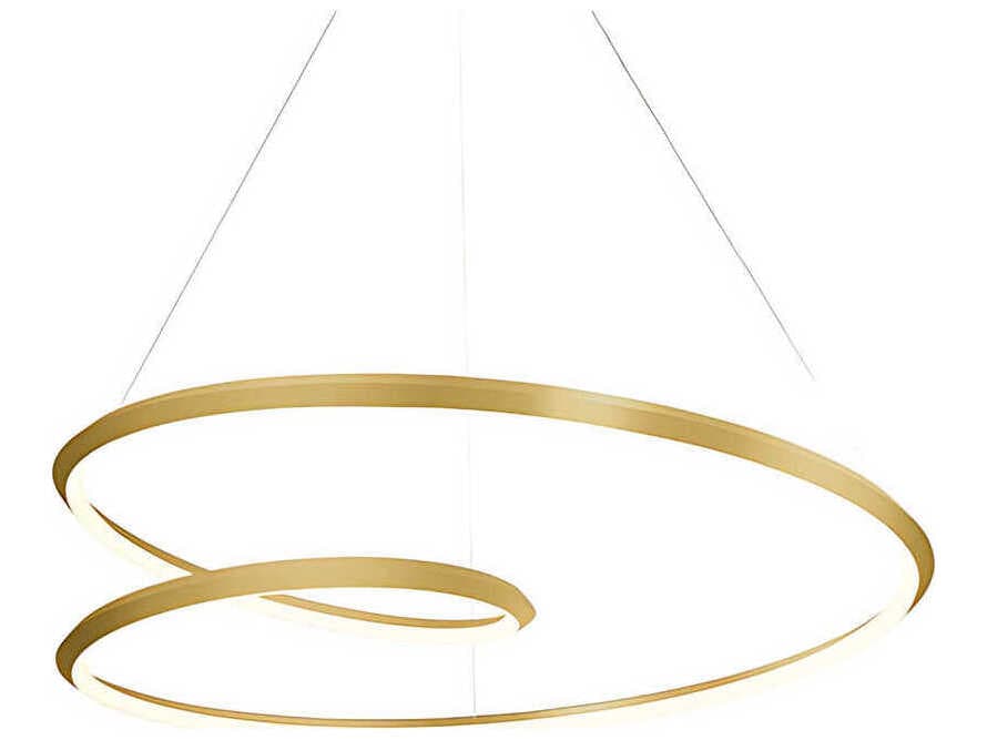 Kuzco Lighting Ampersand Brushed Gold Pendant