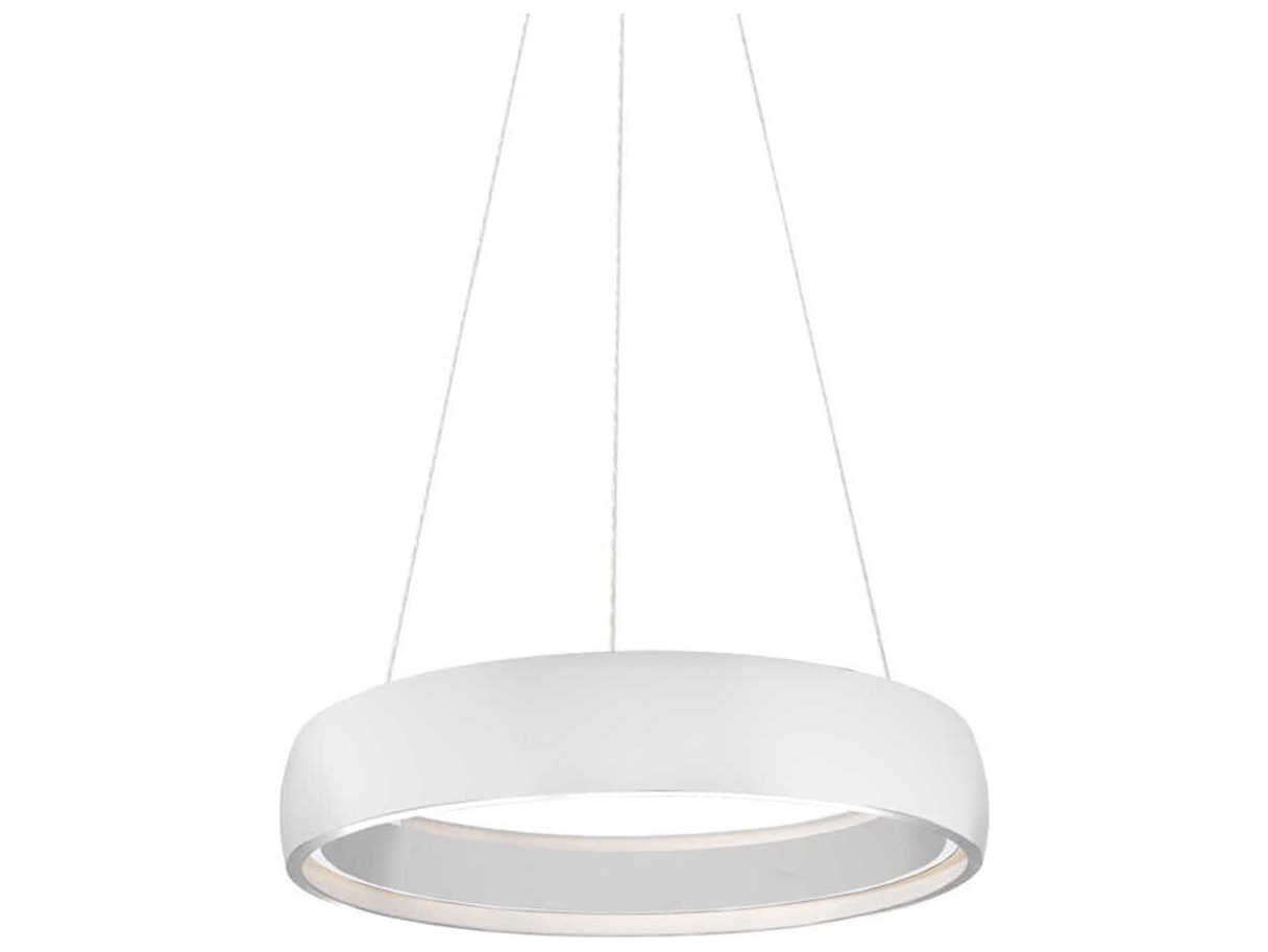 Kuzco Lighting Halo White Round Pendant