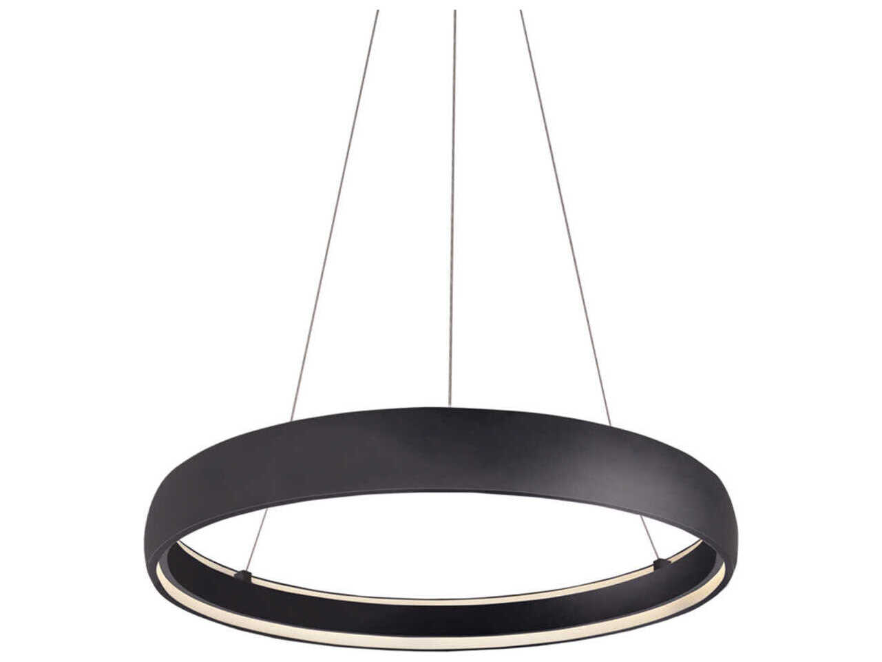 Kuzco Lighting Halo Black Round Pendant
