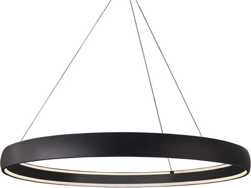 Kuzco Lighting Halo Black Round Pendant
