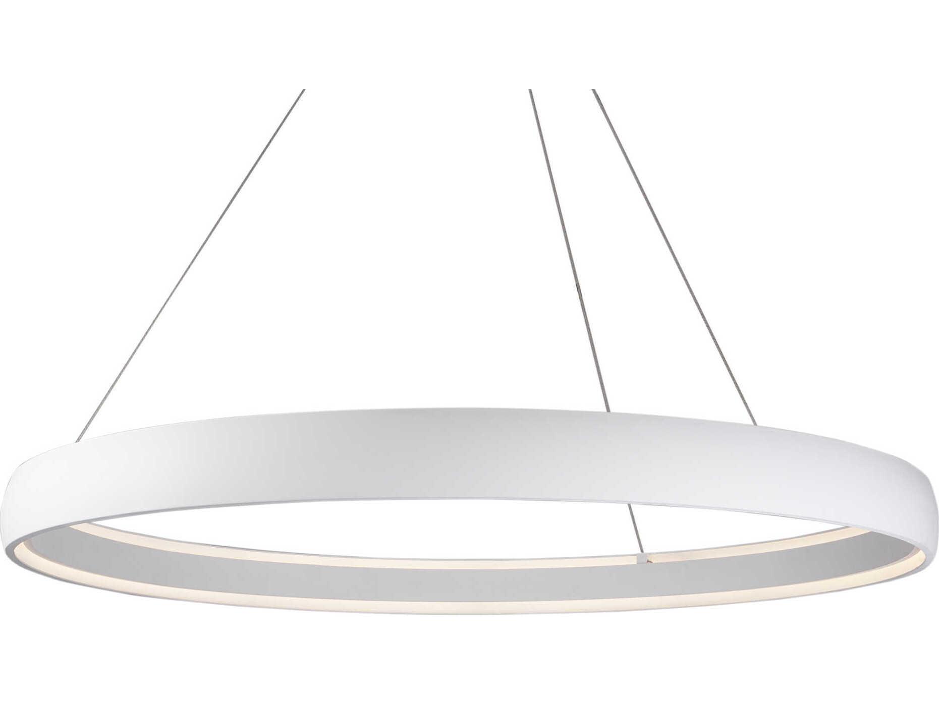 Kuzco Lighting Halo White Round Pendant