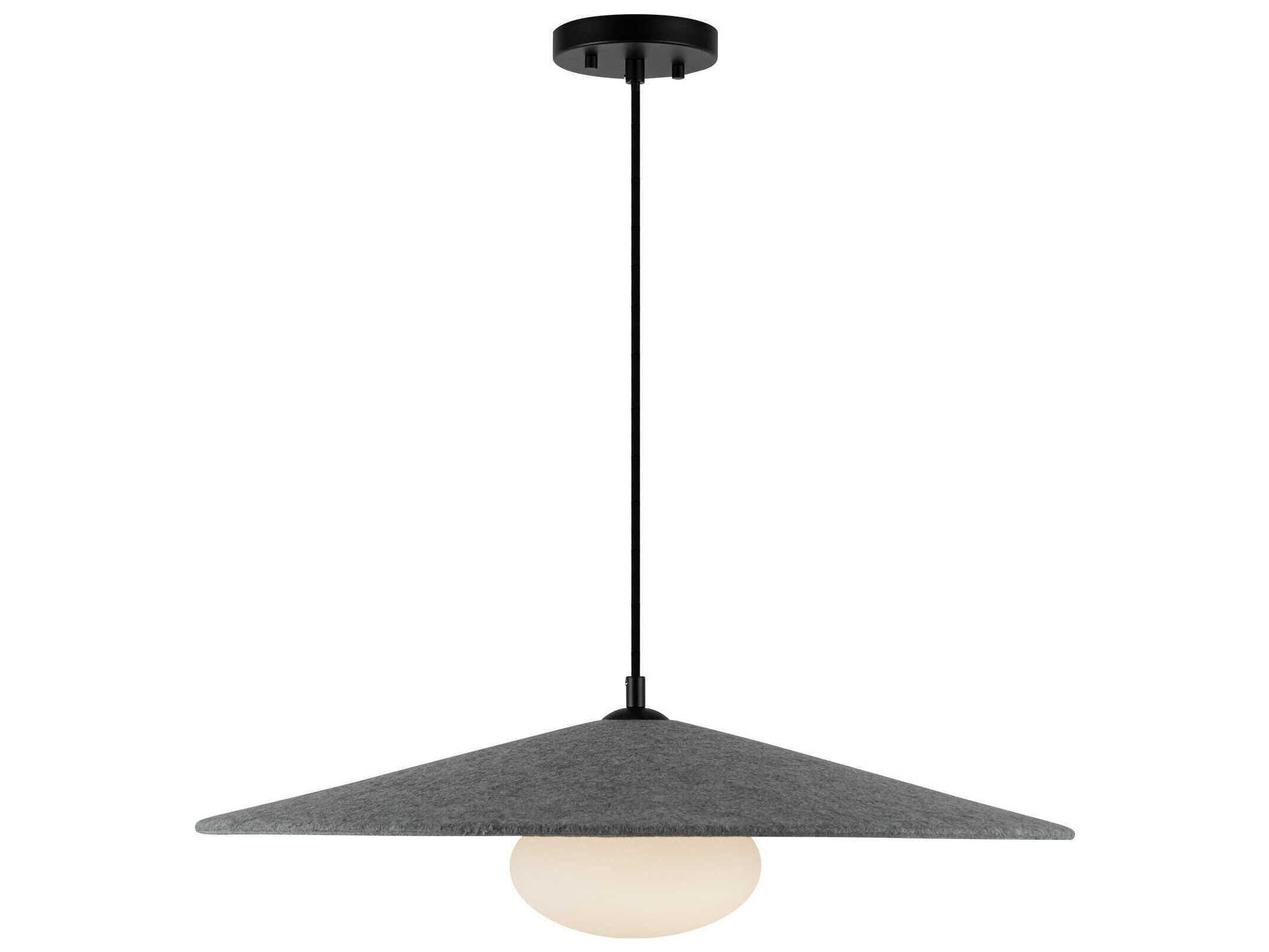 Kuzco Lighting Cruz Gray Felt Pendant