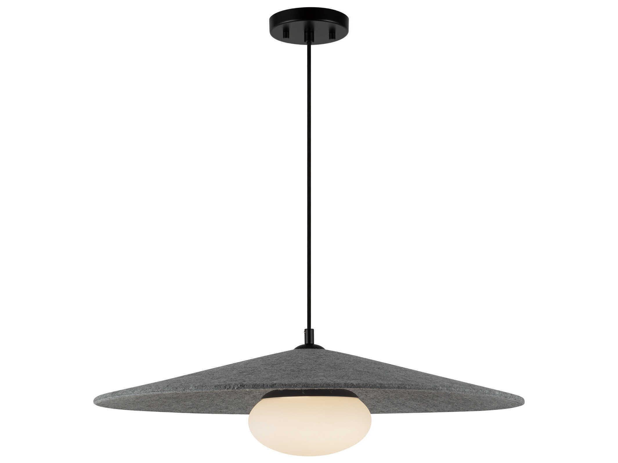 Kuzco Lighting Cruz Gray Felt Pendant