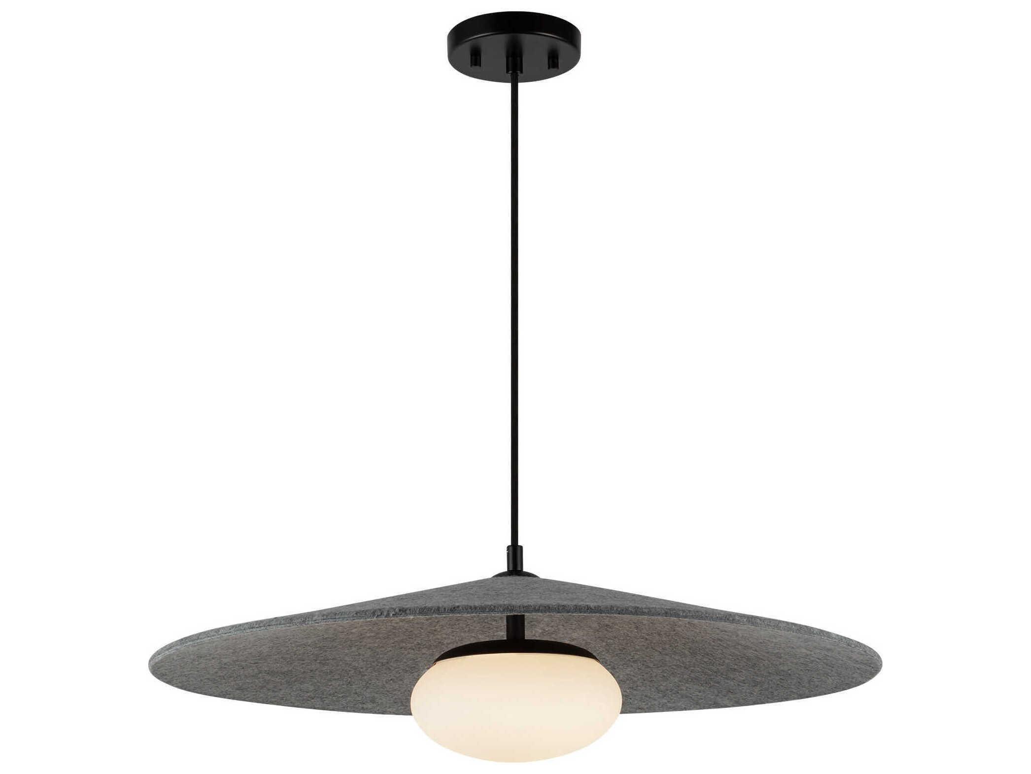 Kuzco Lighting Cruz Gray Felt Pendant