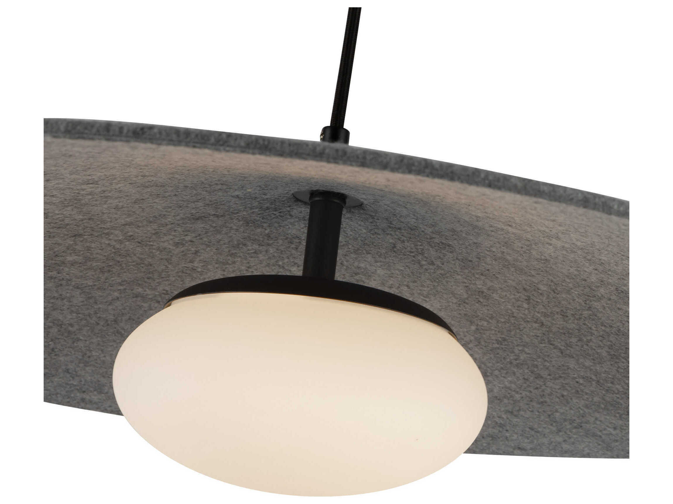 Kuzco Lighting Cruz Gray Felt Pendant