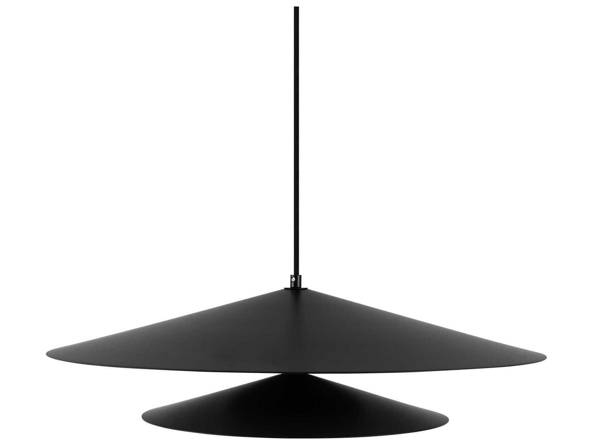 Kuzco Lighting Cruz Black Geometric Pendant