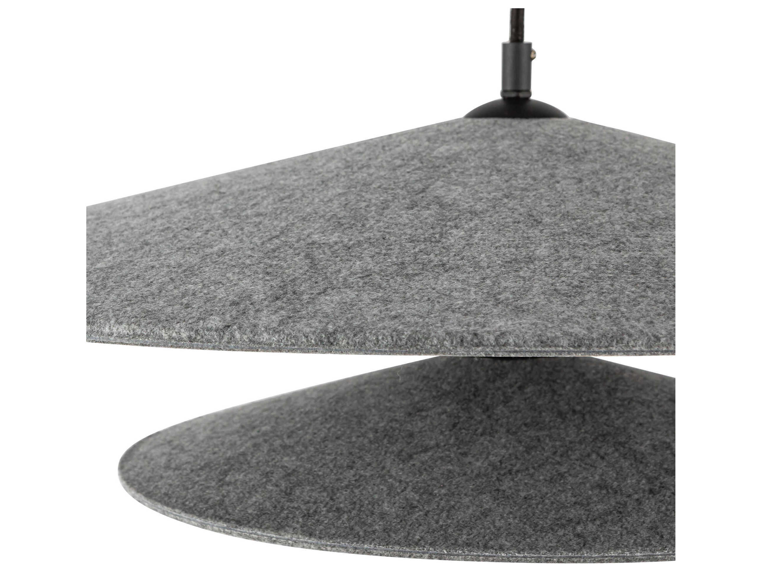 Kuzco Lighting Cruz Gray Felt Geometric Pendant