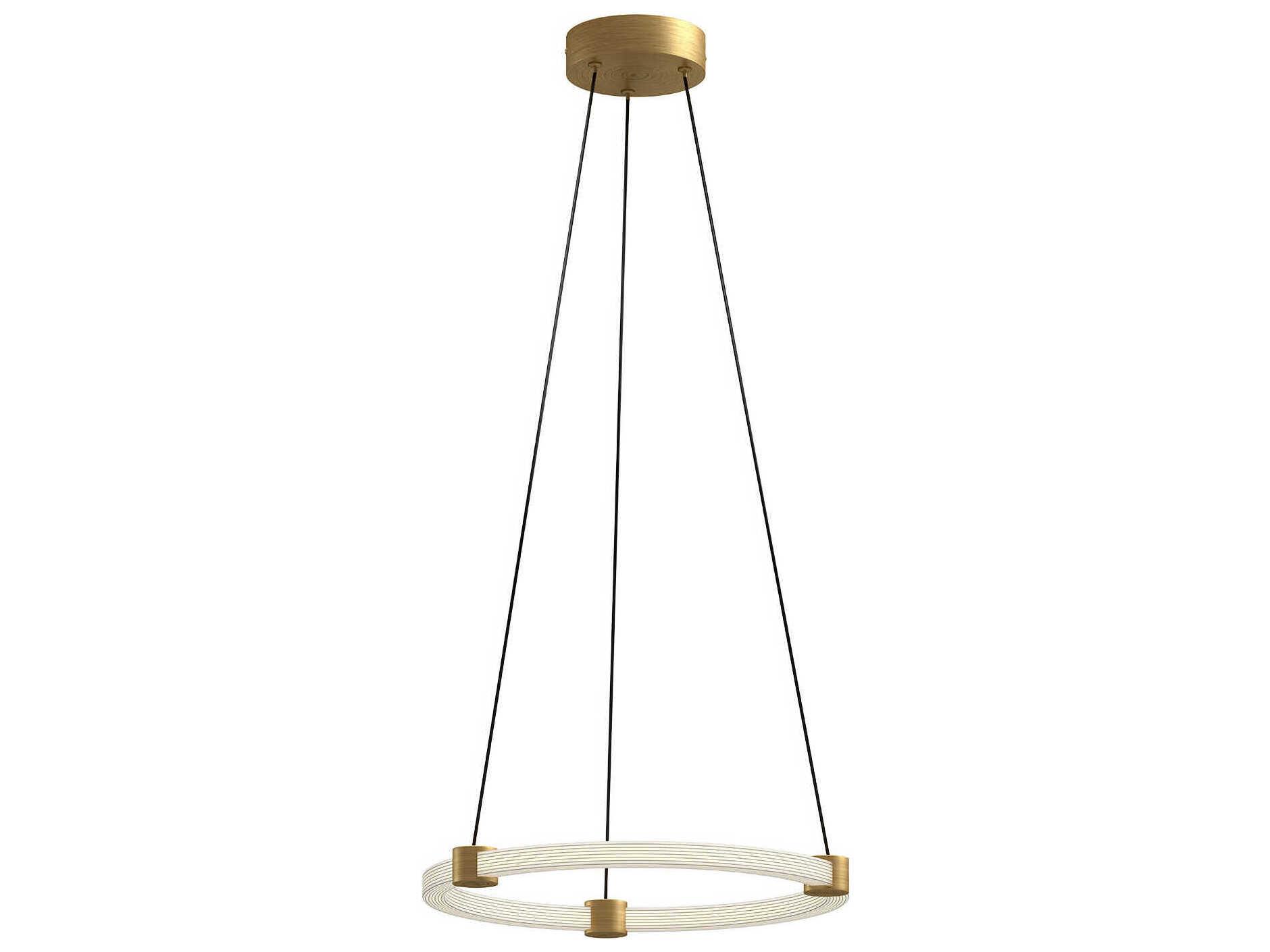 Kuzco Lighting Bruni Brushed Gold Round Pendant