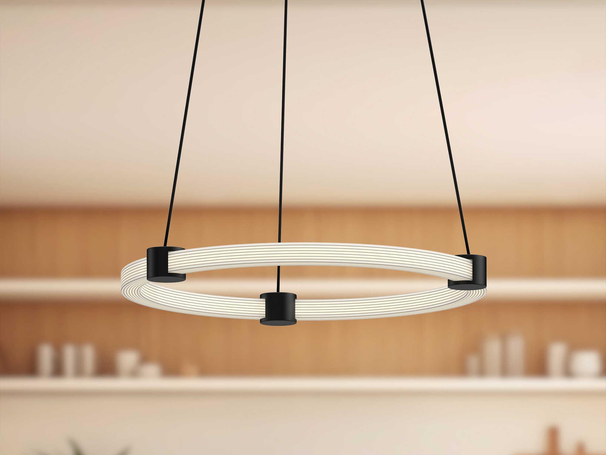 Kuzco Lighting Bruni Black Round Pendant