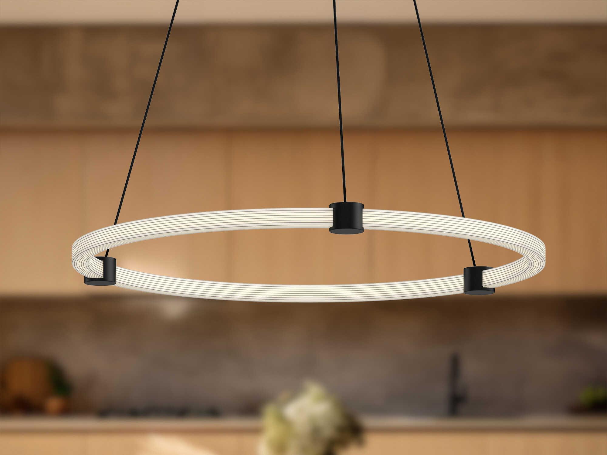 Kuzco Lighting Bruni Black Round Pendant