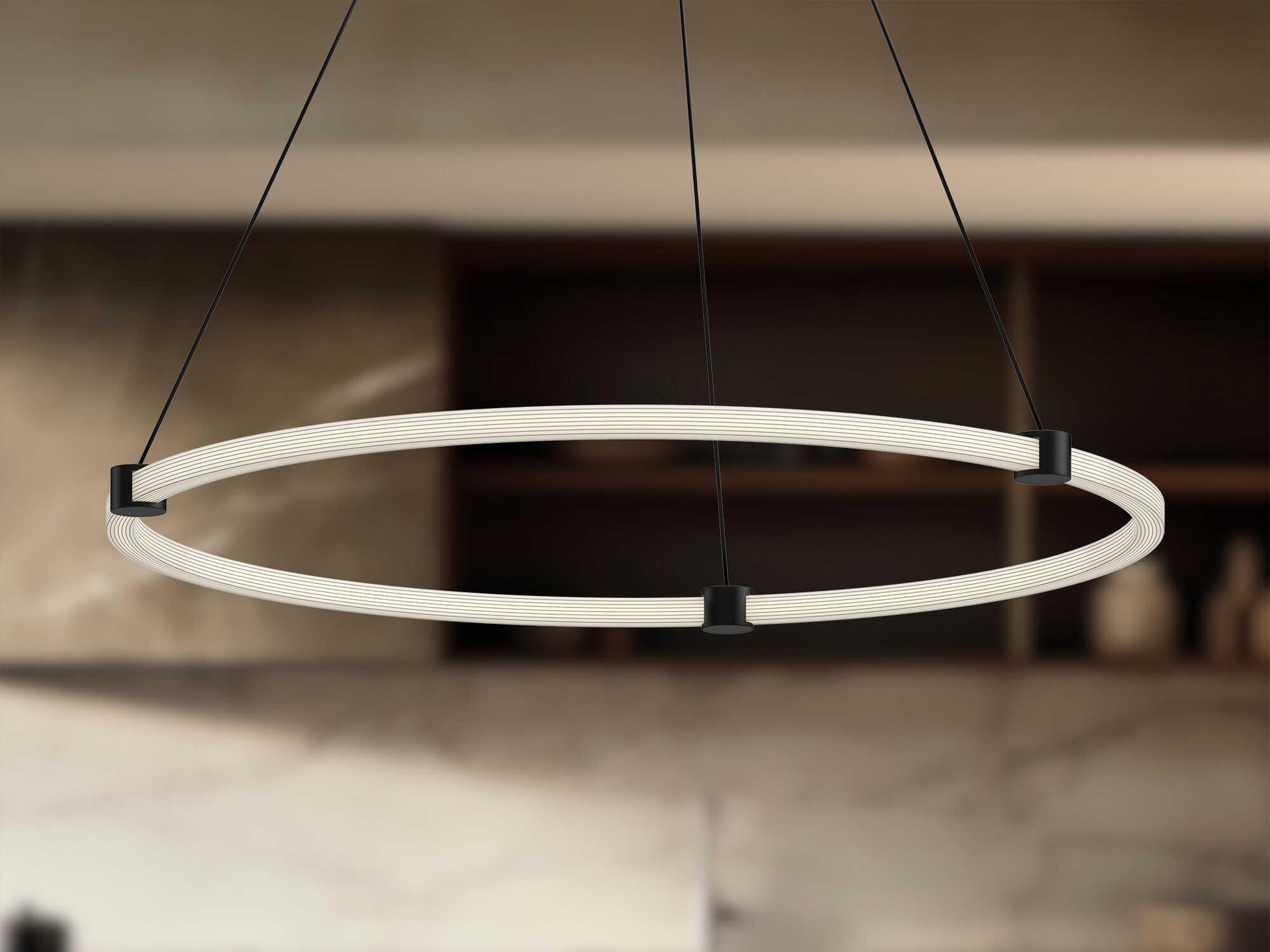 Kuzco Lighting Bruni Black Round Pendant