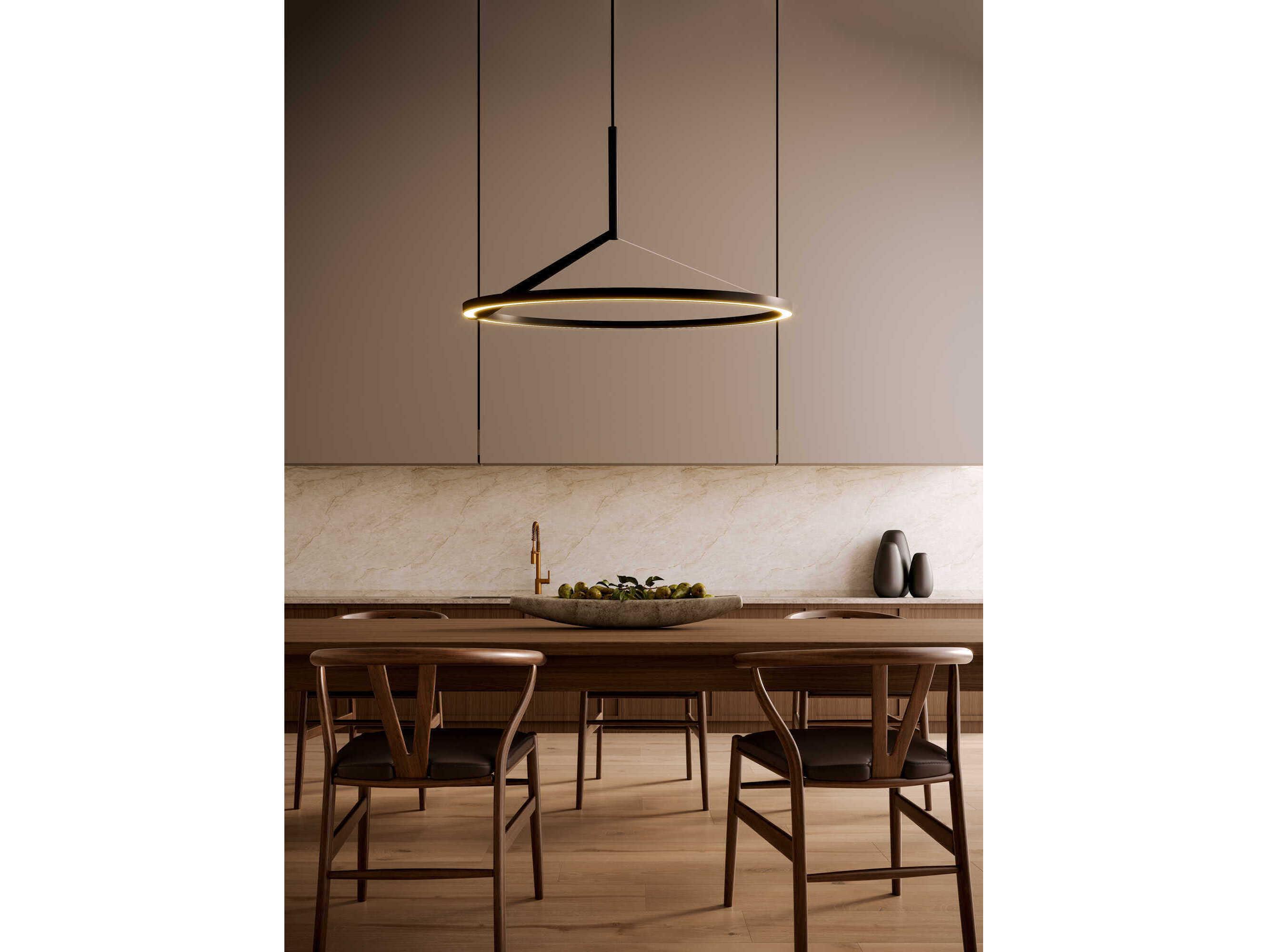 Kuzco Lighting Roda Black Round Pendant