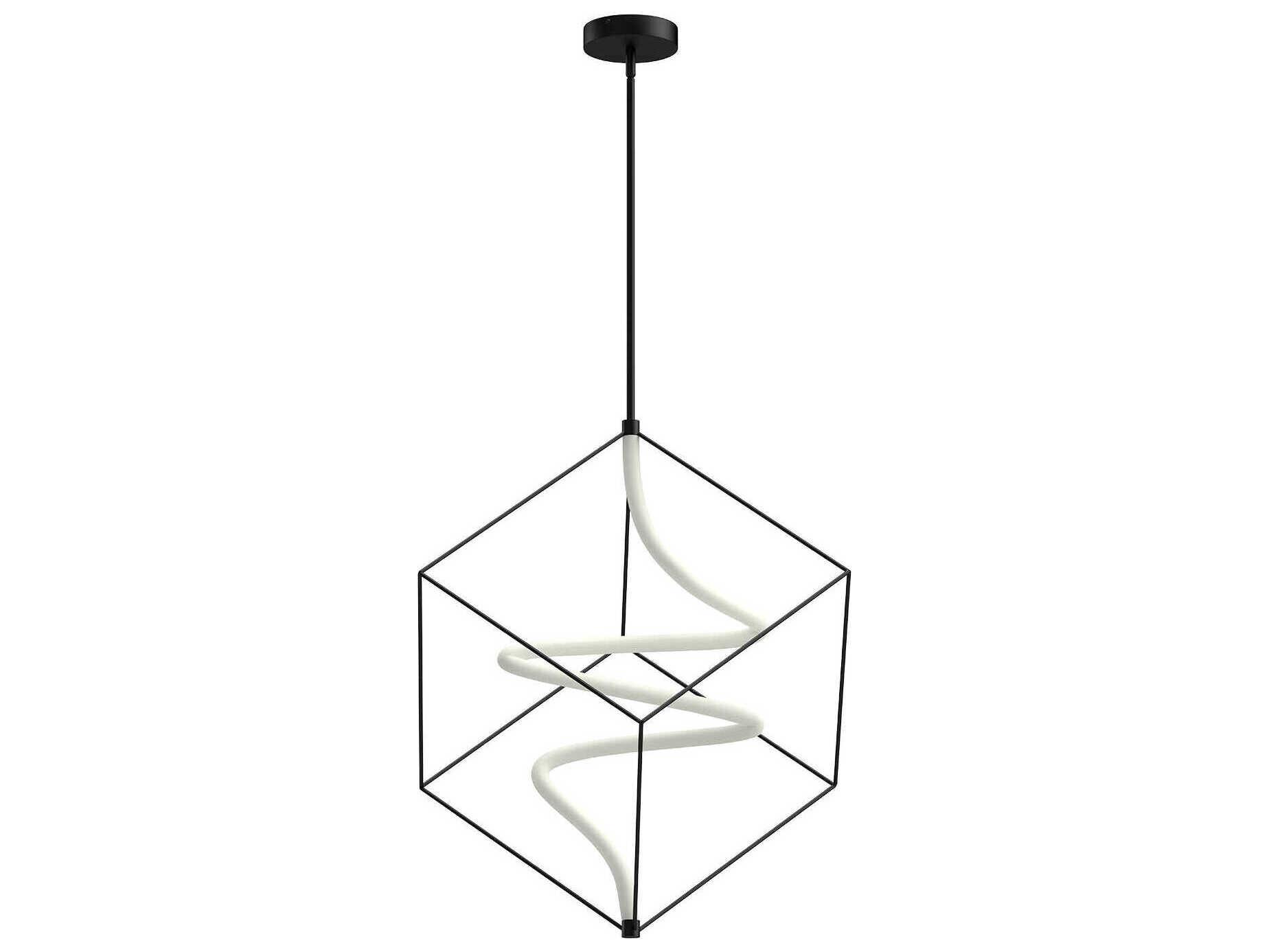 Kuzco Lighting Script Black Geometric Pendant