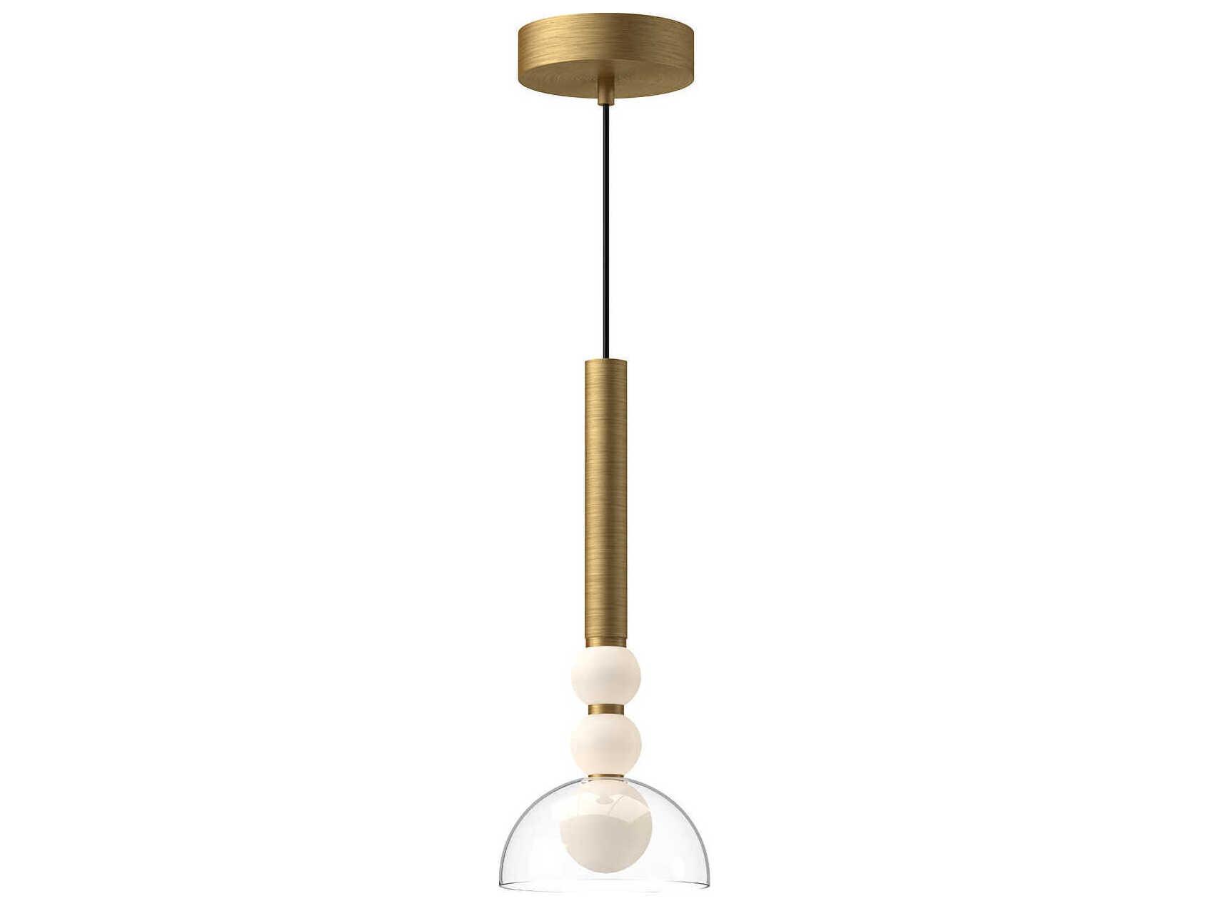 Kuzco Lighting Rise Brushed Gold Mini Pendant