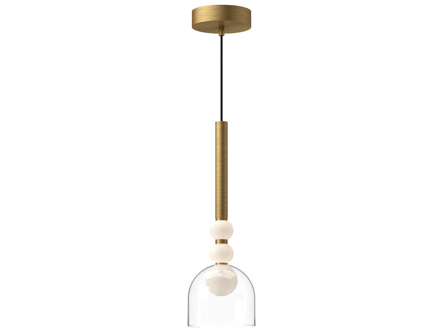 Kuzco Lighting Rise Brushed Gold Mini Pendant