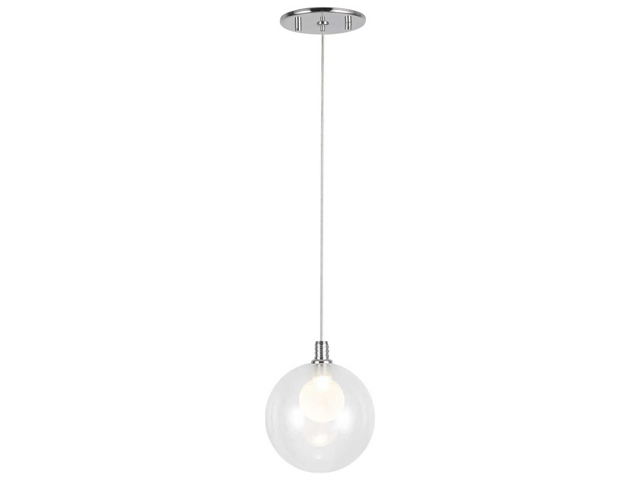 Kuzco Lighting Bolla Chrome Globe Mini Pendant