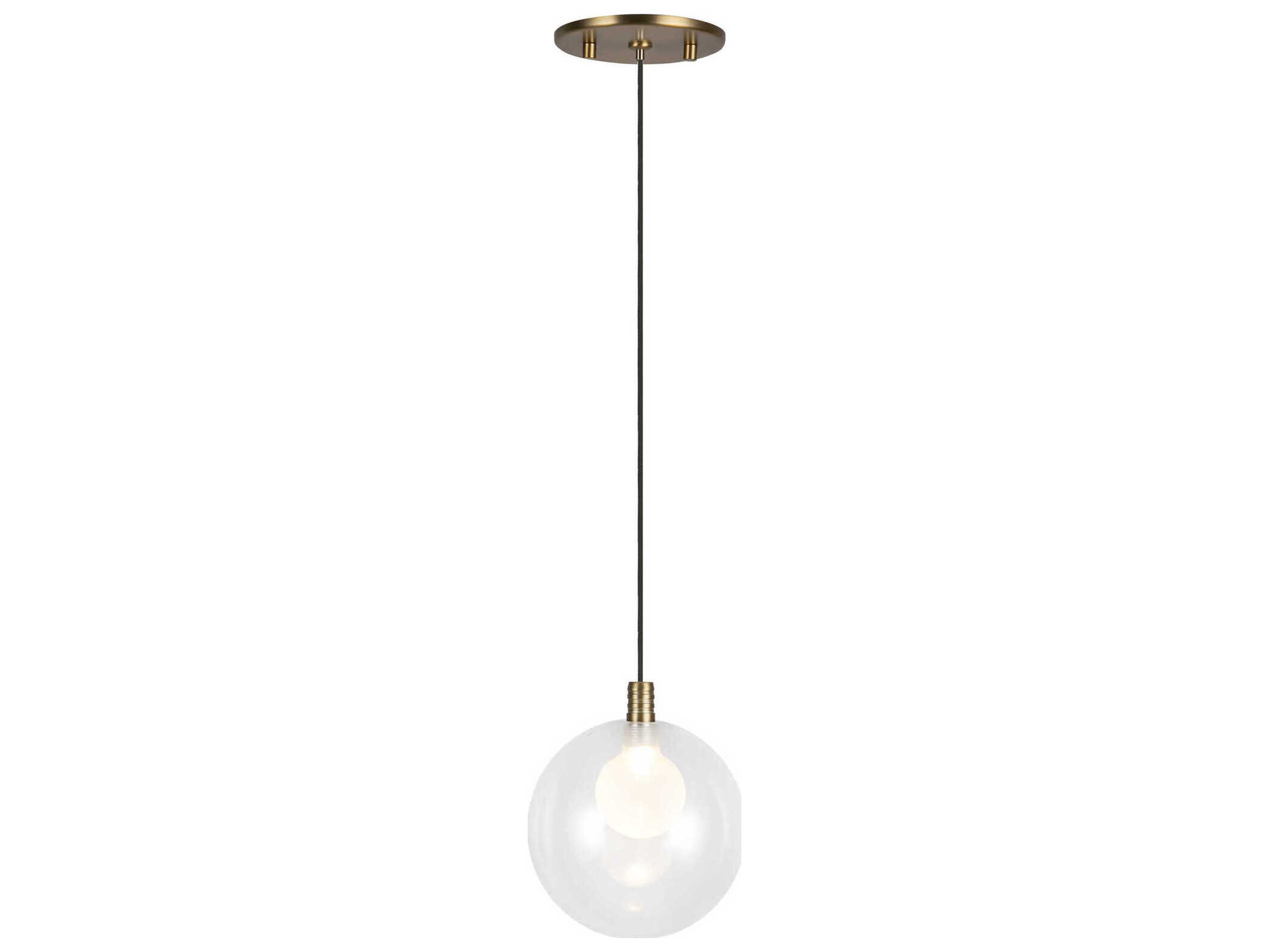 Kuzco Lighting Bolla Brushed Gold Globe Mini Pendant